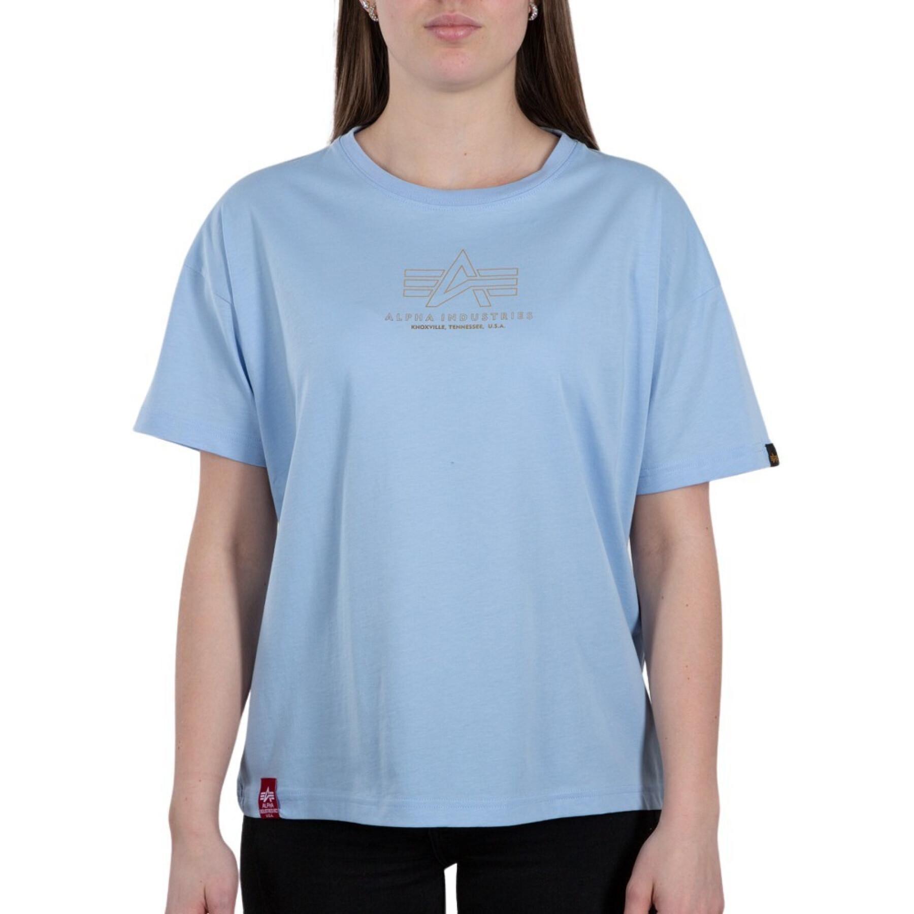 Camiseta de mujer Alpha Industries Basic COS ML Foil Print