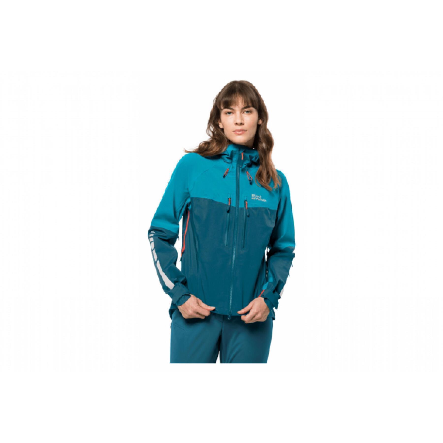 Chaqueta impermeable para mujer Jack Wolfskin Morobbia 3L