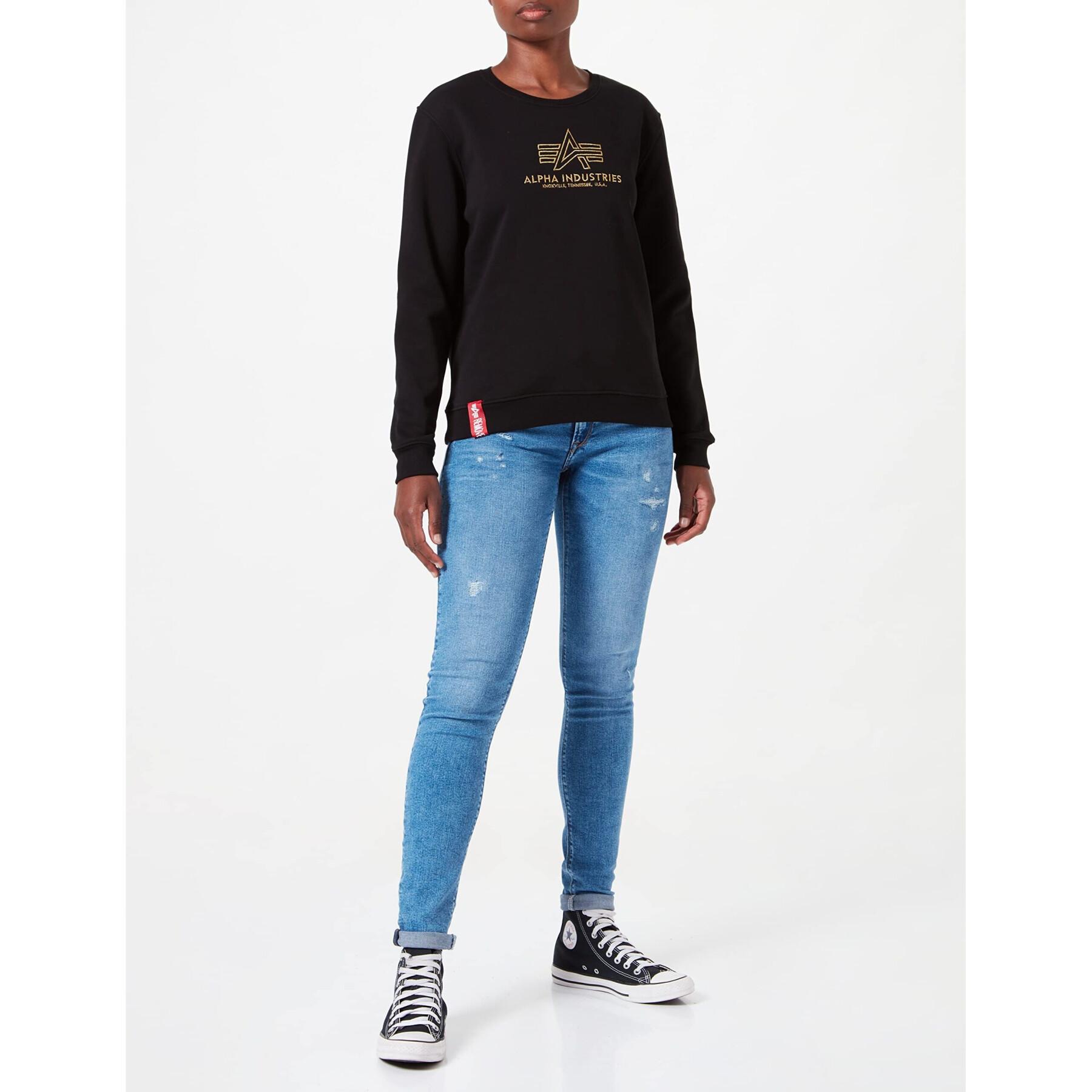Sudadera de mujer Alpha Industries Basic Embroidery