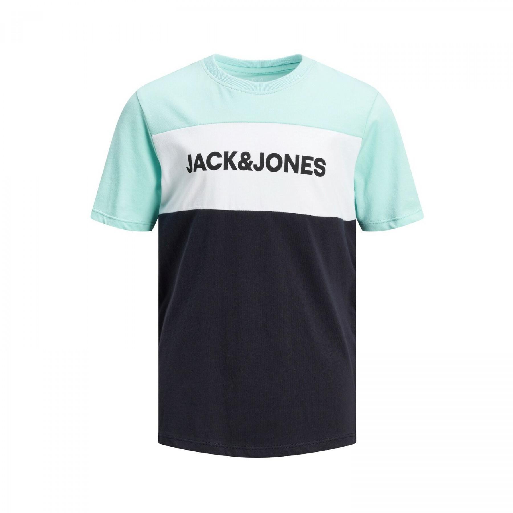 Camiseta para niños Jack & Jones logo blocking