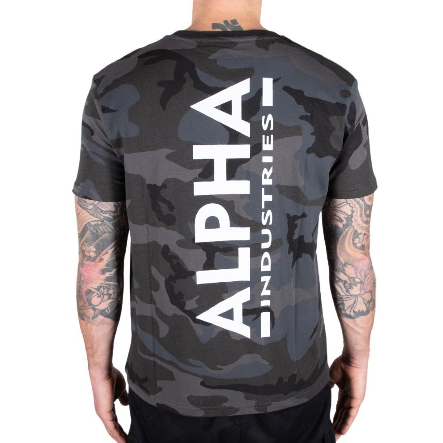Camiseta Alpha Industries Backprint Camo
