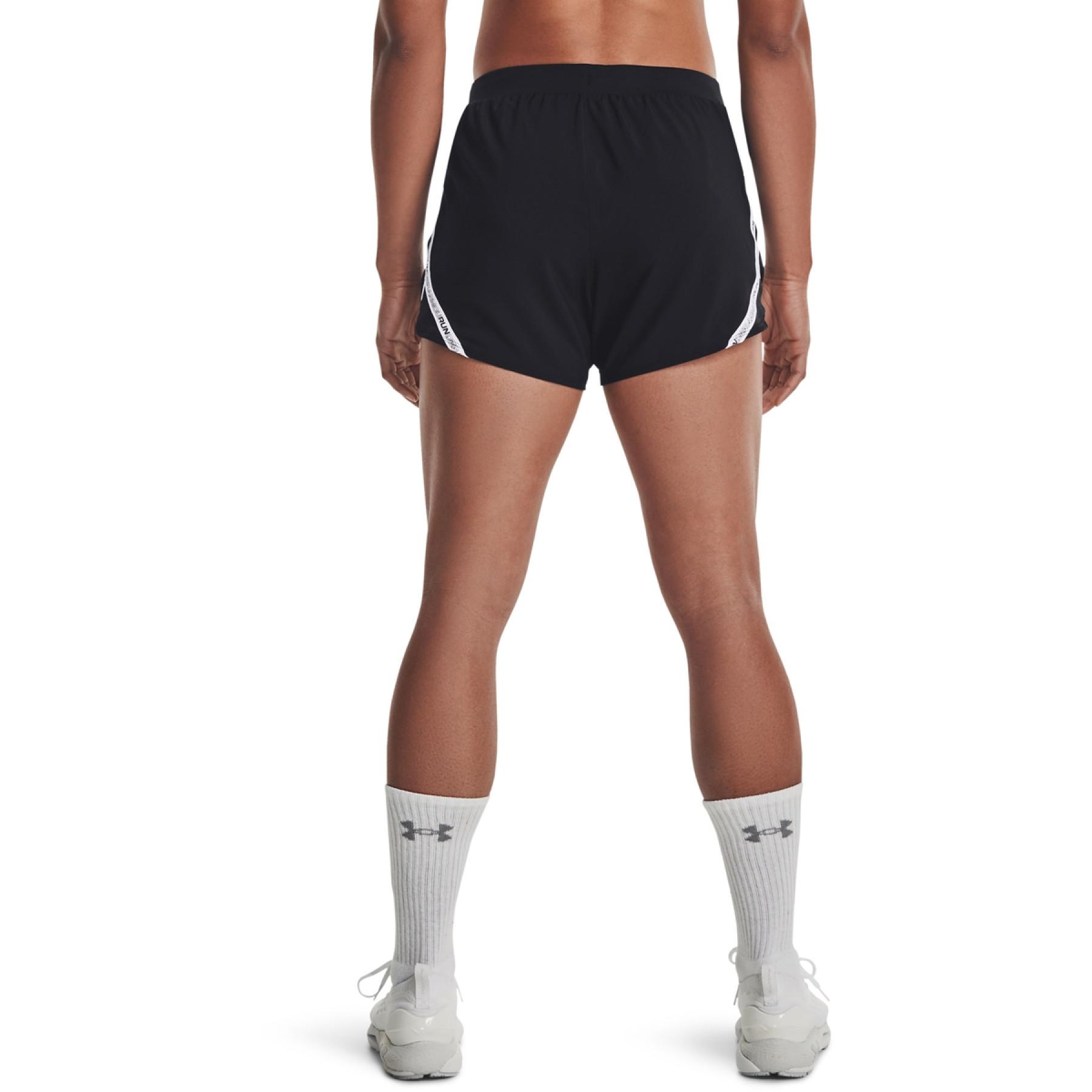Pantalones cortos de mujer Under Armour Fly-By 2.0 Brand
