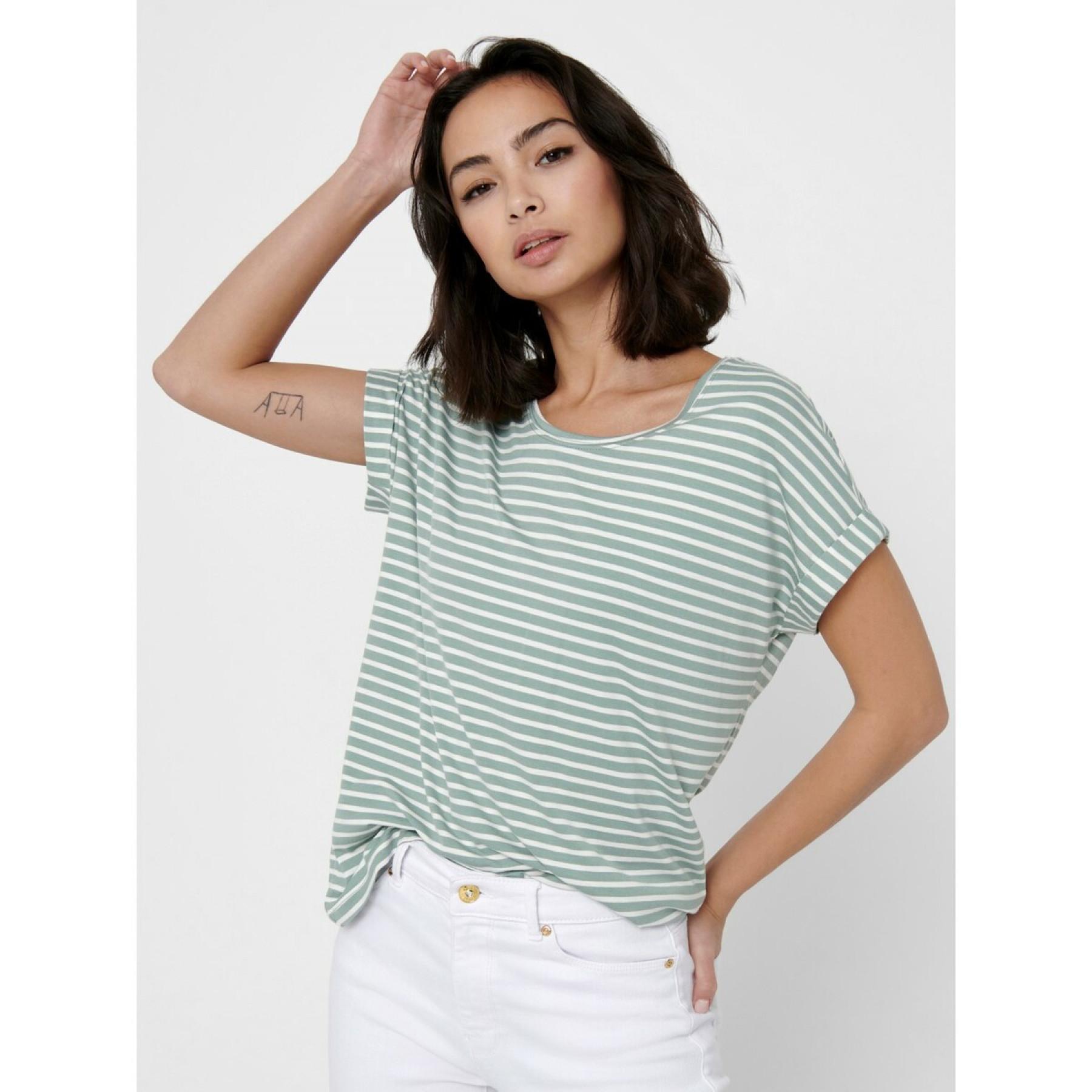 Camiseta mujer Only Moster stripe cuello redondo