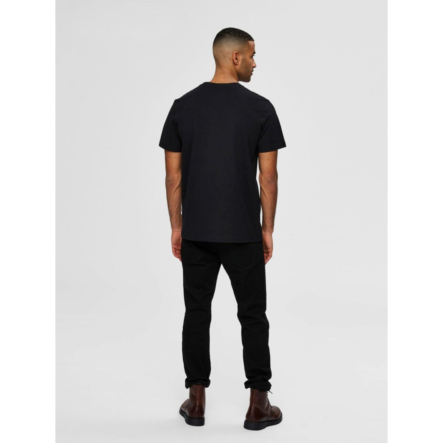 Camiseta Selected manches courtes Col rond Norman 180