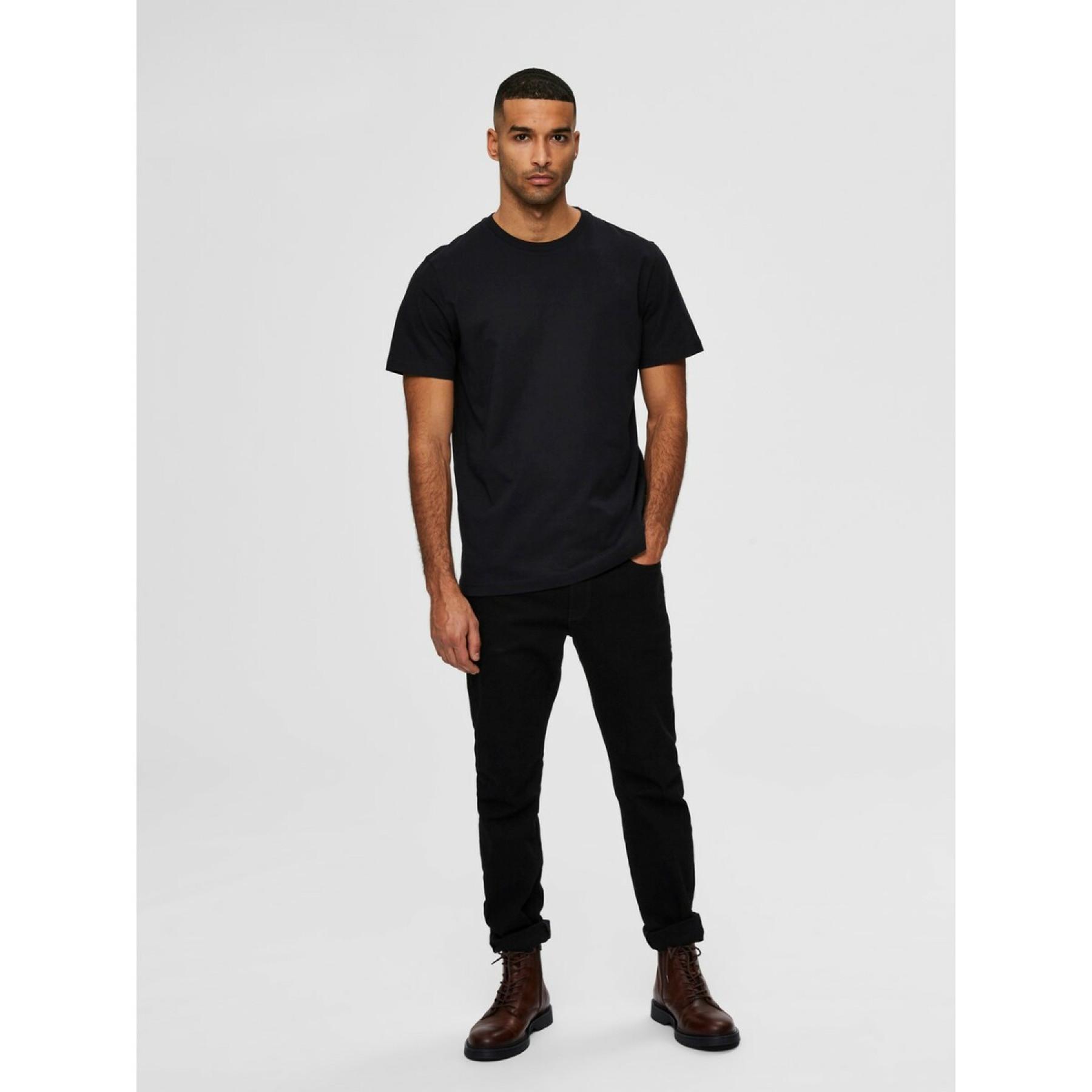 Camiseta Selected manches courtes Col rond Norman 180