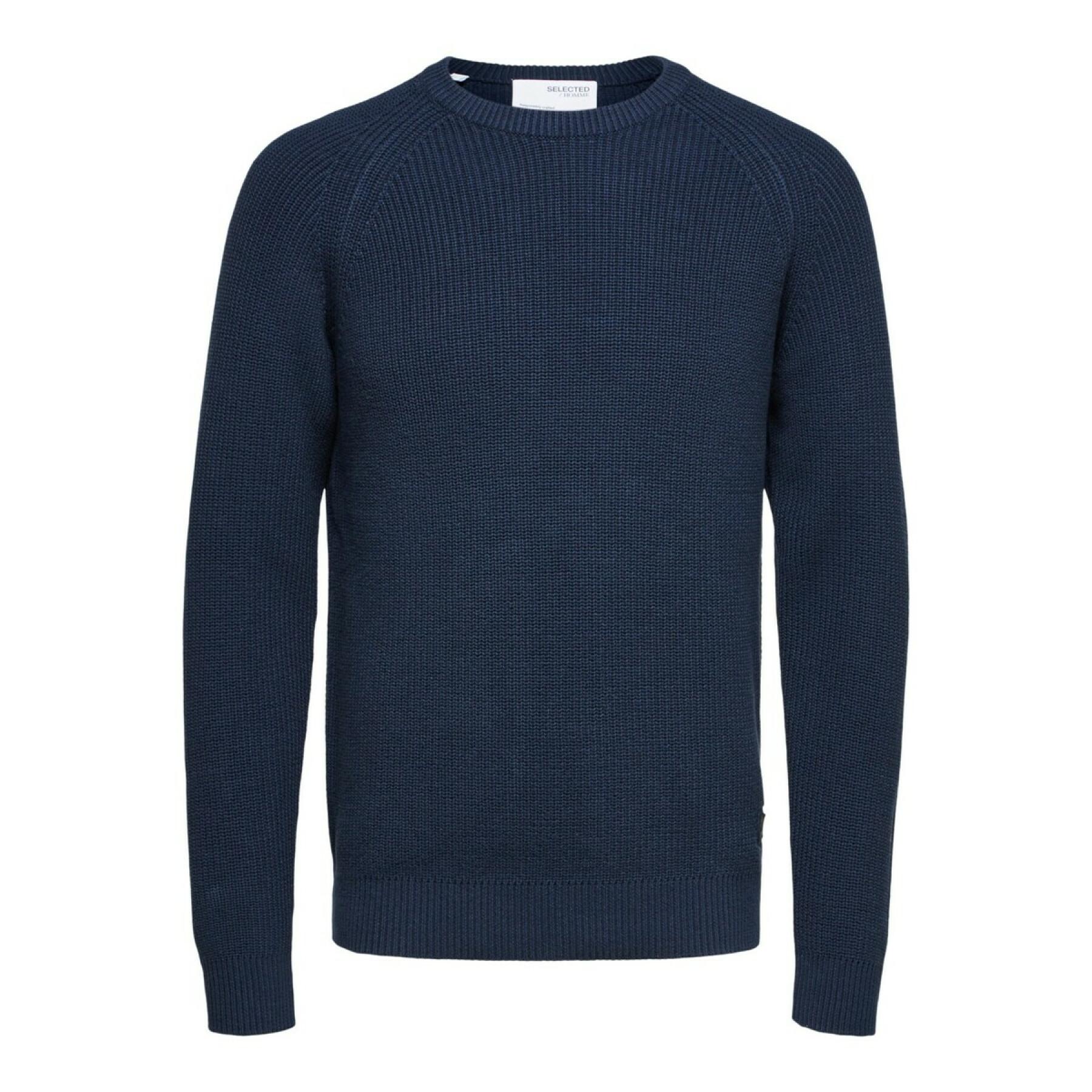 Jersey Selected Irven manches longues knit col rond