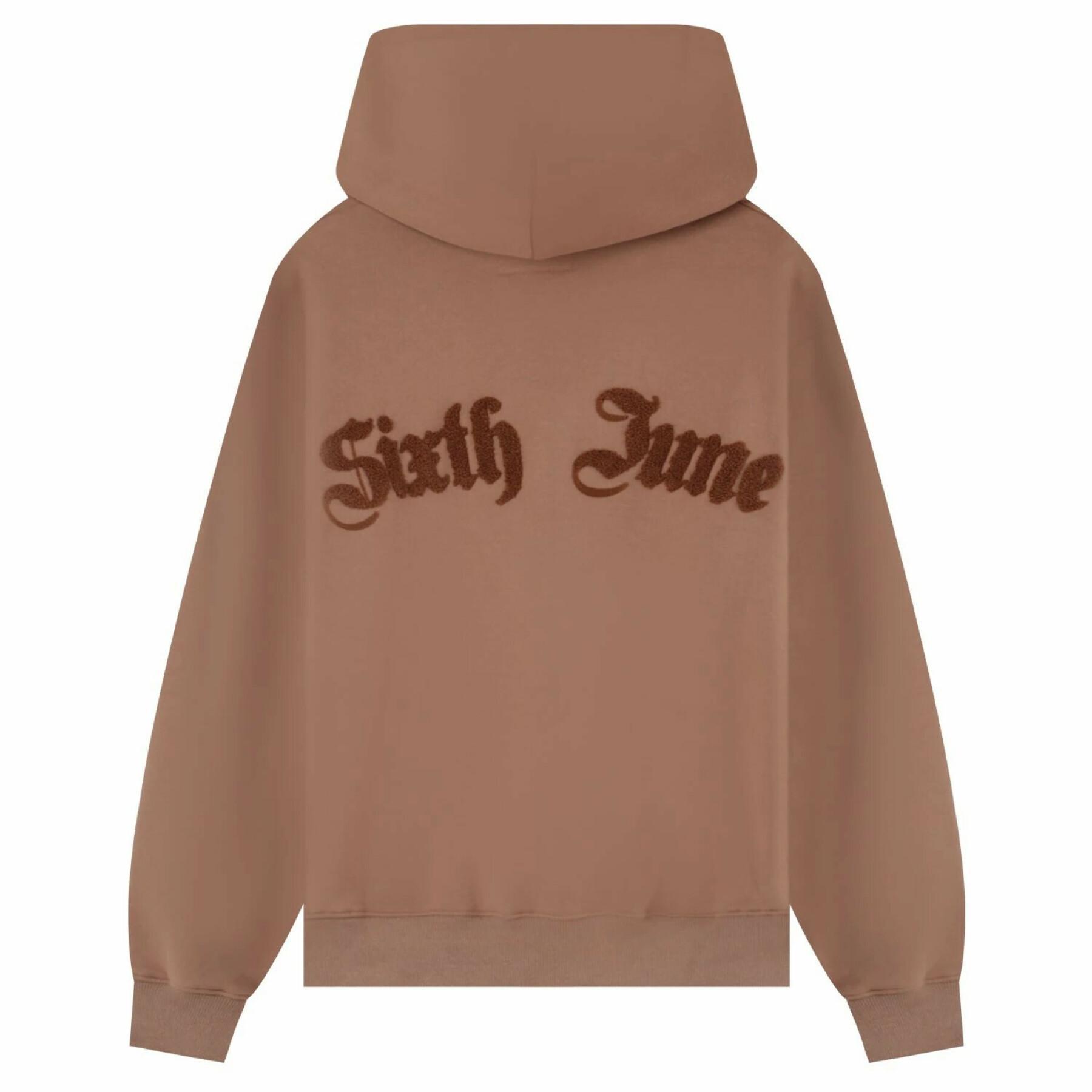Sudadera con capucha Sixth June Curly Patch