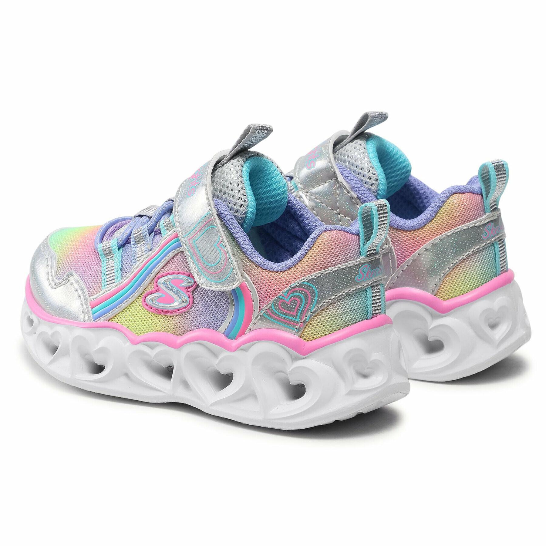 Zapatillas de deporte para chicas Skechers Heart Lights - Rainbow Lux