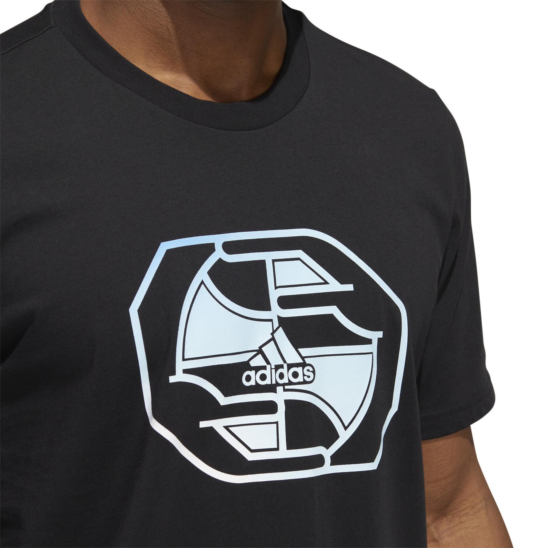 Camiseta adidas Originals Worldwide Hoops Badge of Sport Graphic