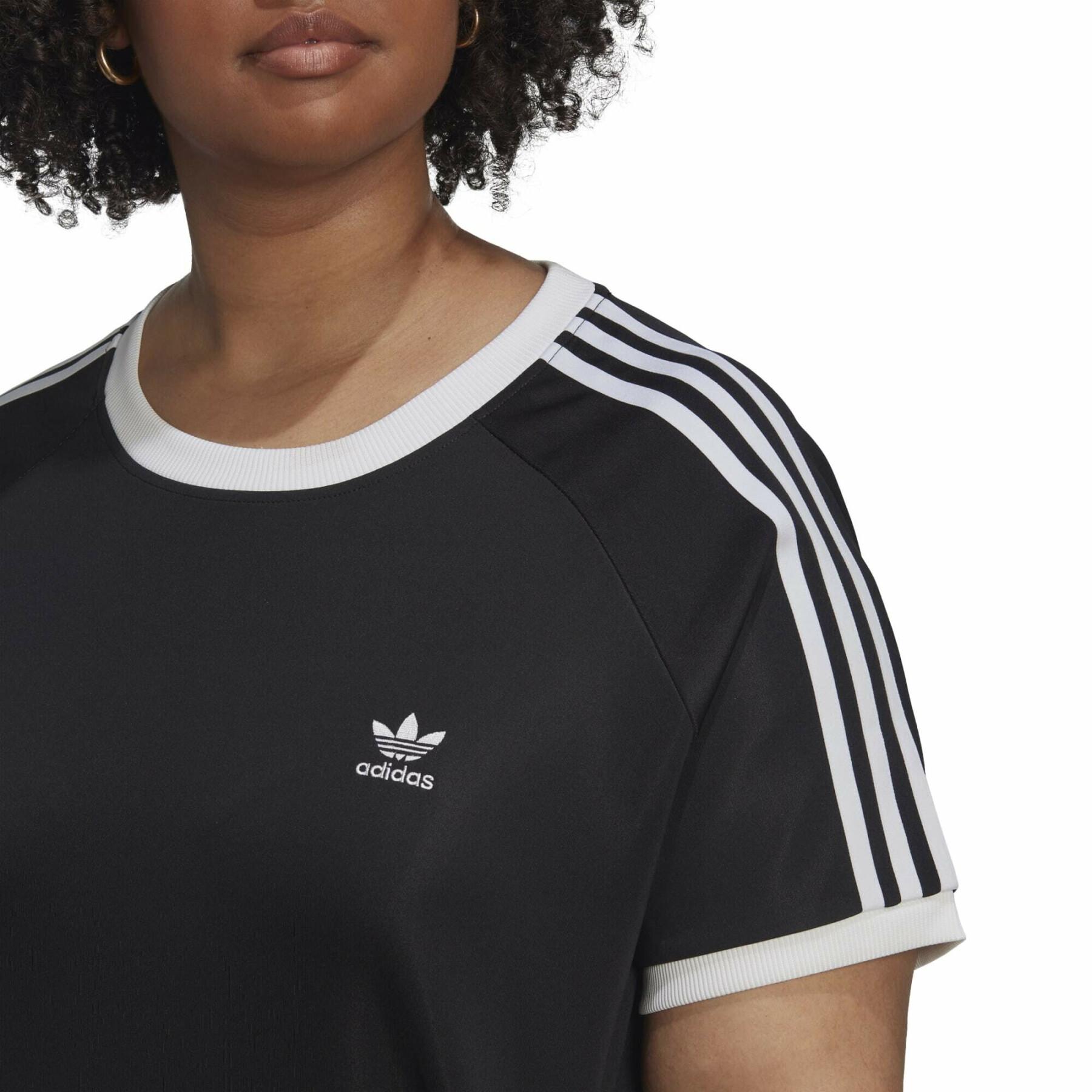 Camiseta ajustada de 3 rayas para mujer adidas Originals Adicolor Classics