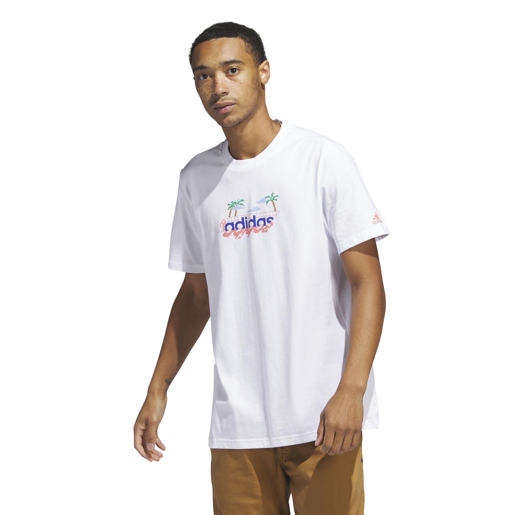 Camiseta adidas Linear Beach-Bit Graphic