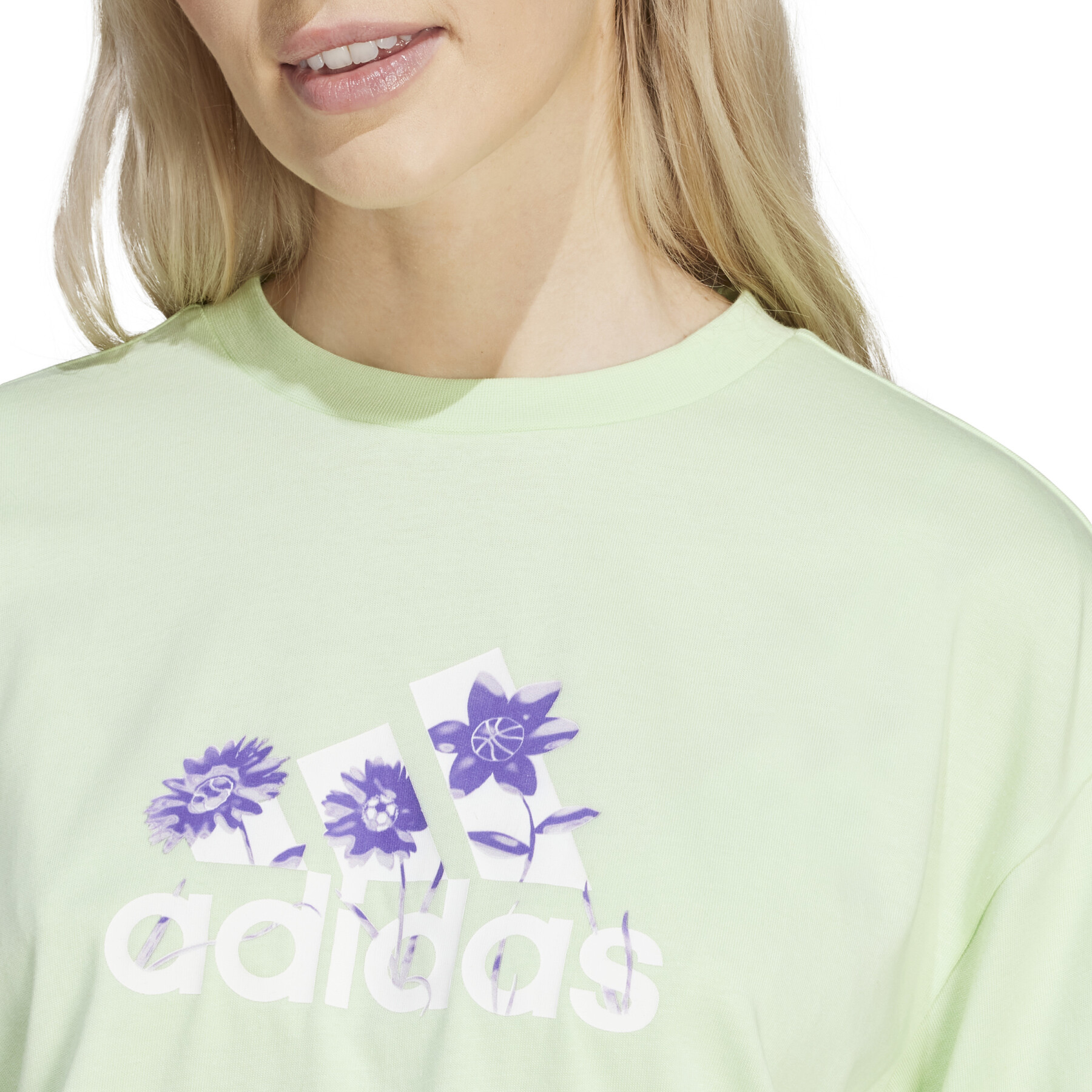 Camiseta mujer adidas Flower Pack Bos