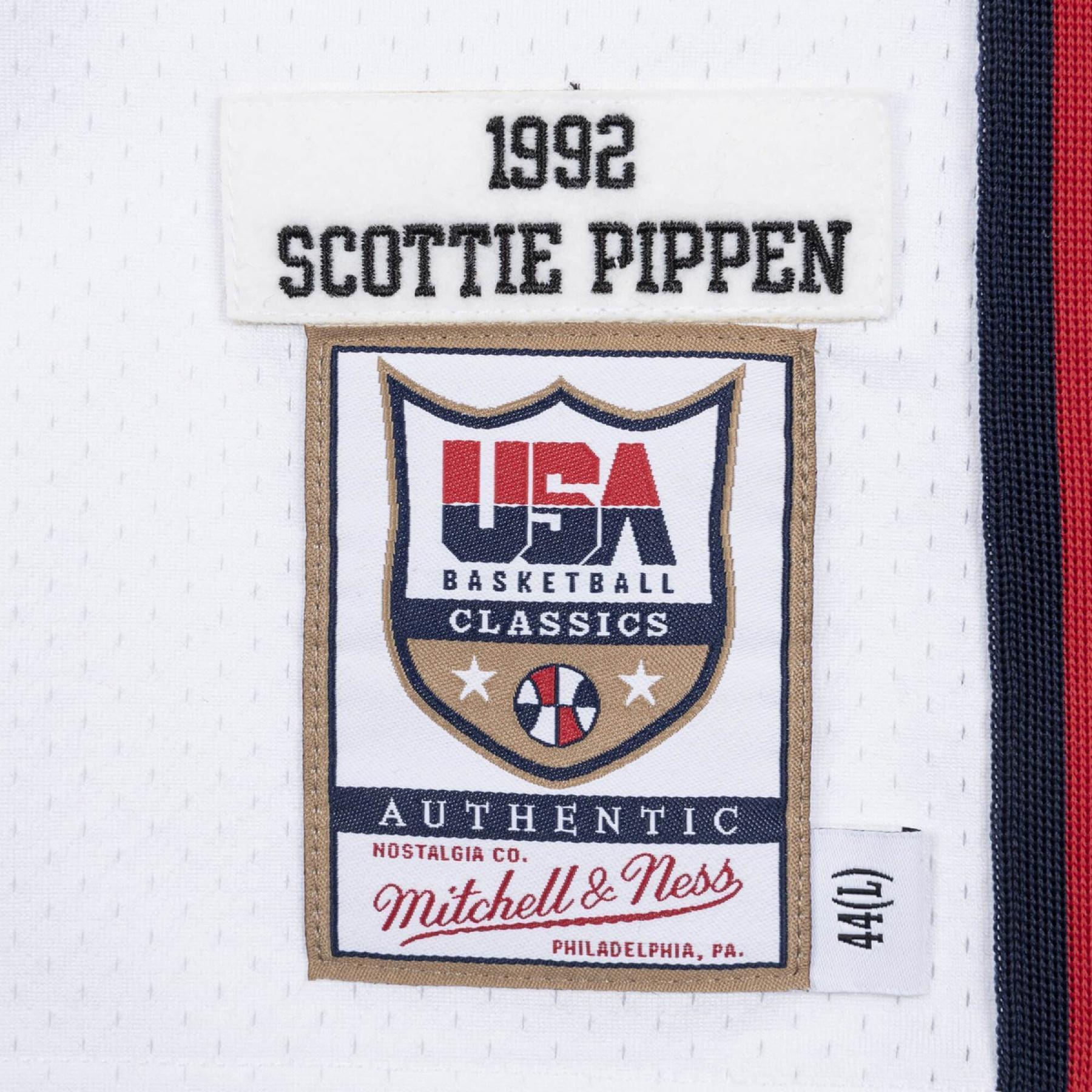 Camiseta auténtica del equipo USA Scottie Pippen 1992