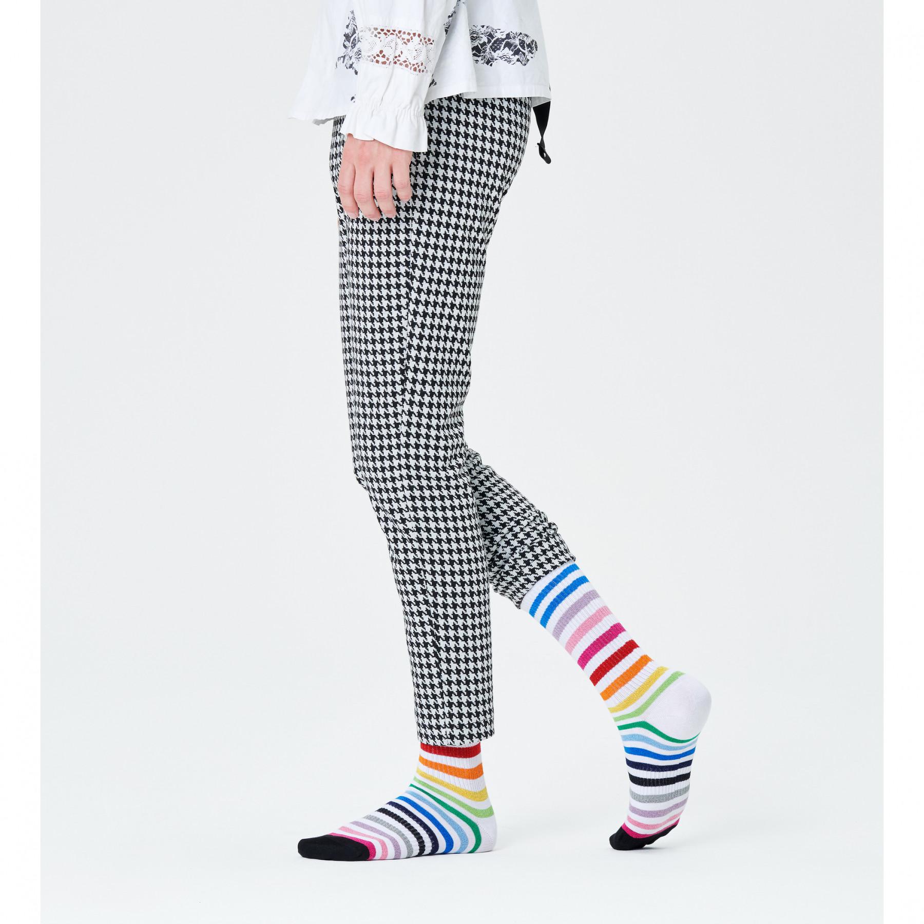 Calcetines Happy Socks Rainbow Stripe 3/4 Crew