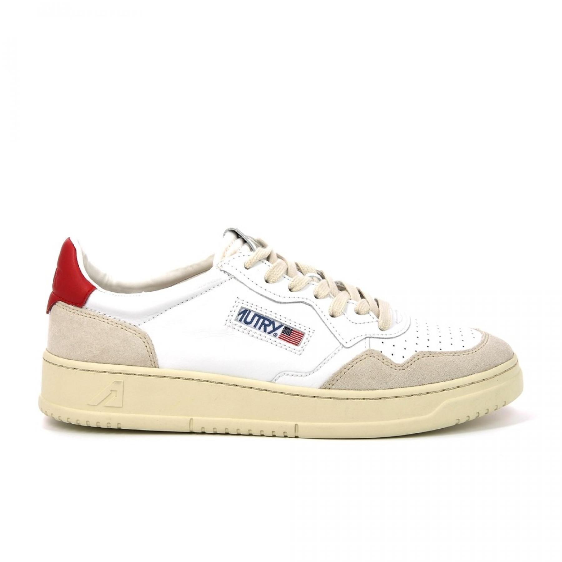 Formadores Autry Medalist LS24 Leather/Suede White Red