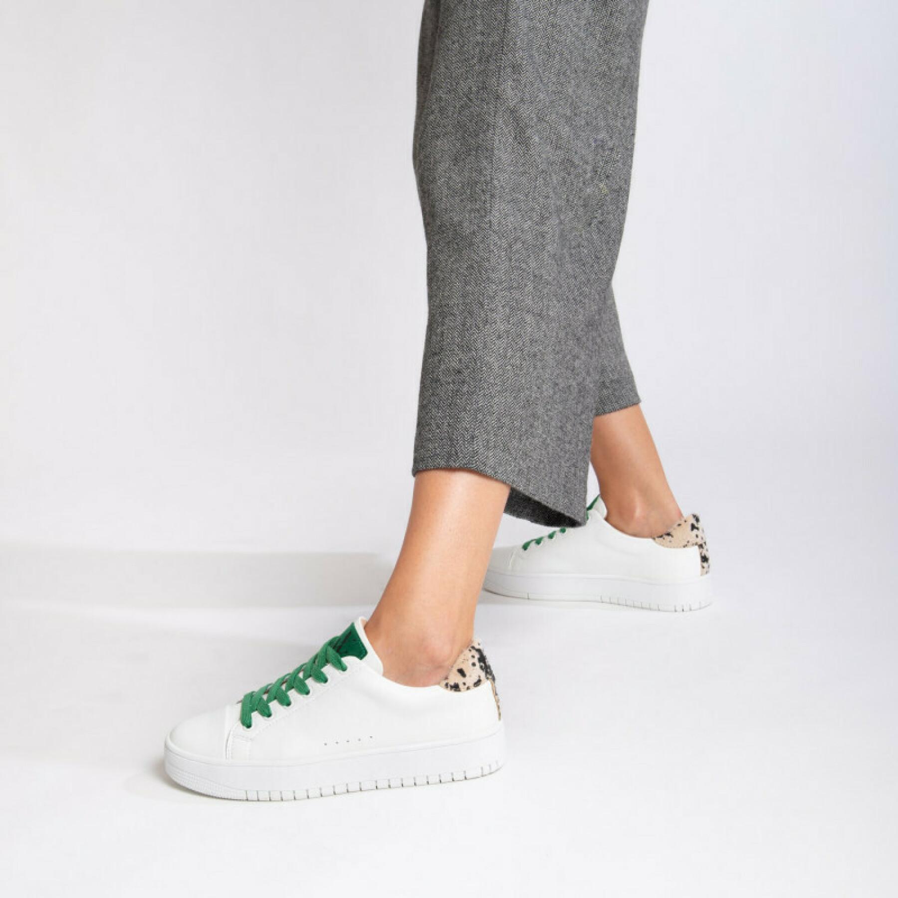 Zapatillas mujer Vanessa Wu blanco con cordones verdes