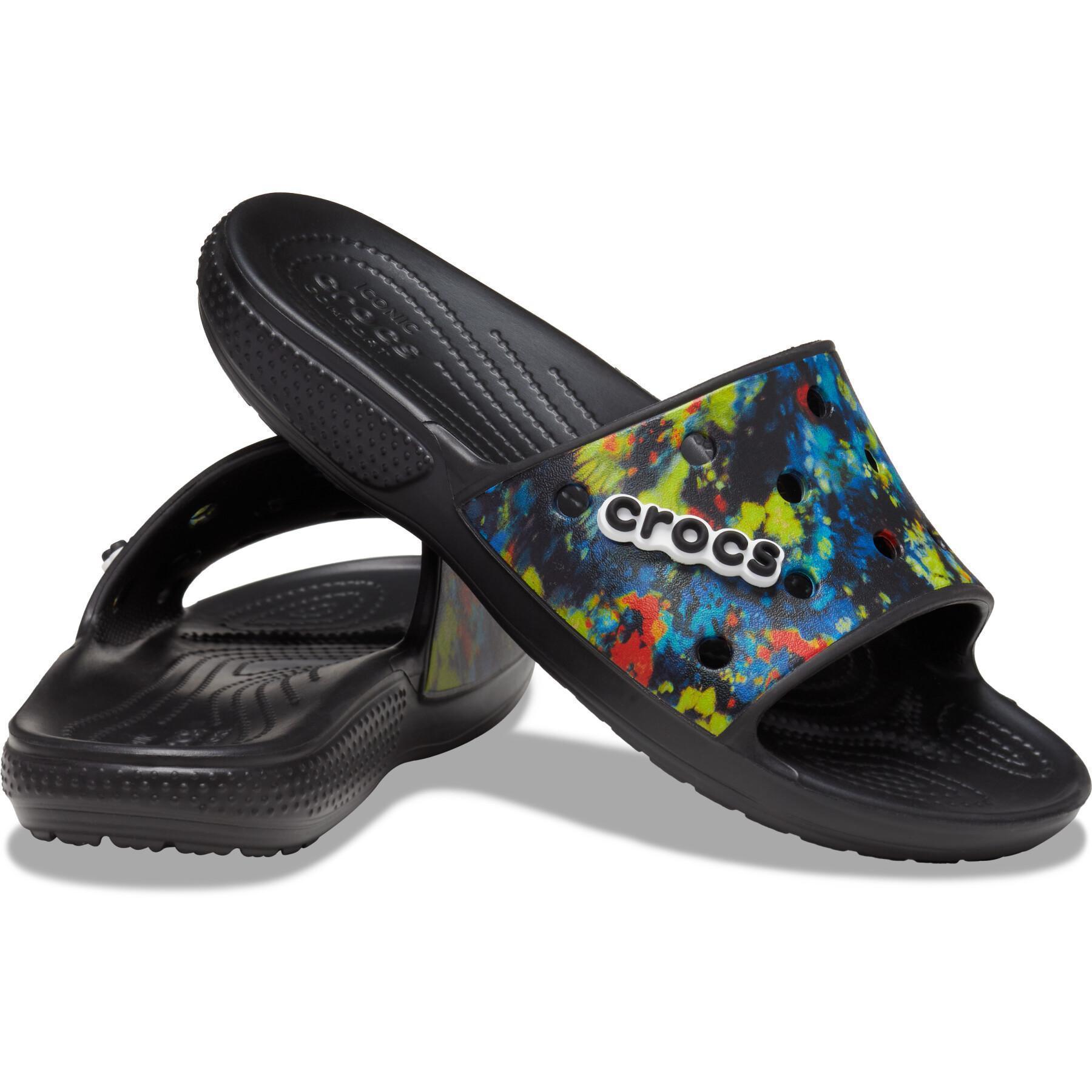 Zapatos de claqué Crocs classic tiedye grphc sld