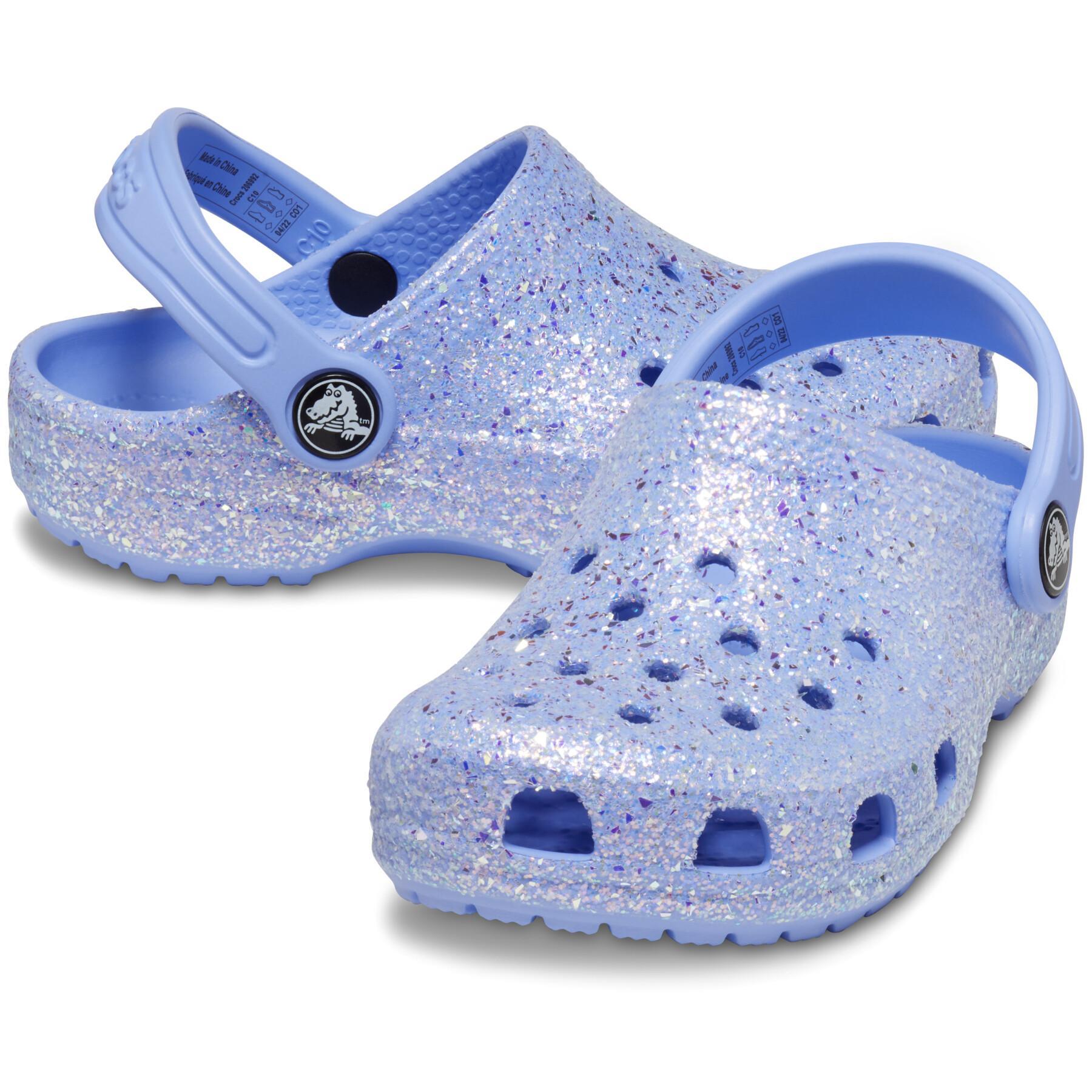 Zuecos para bebés Crocs Classic Glitter