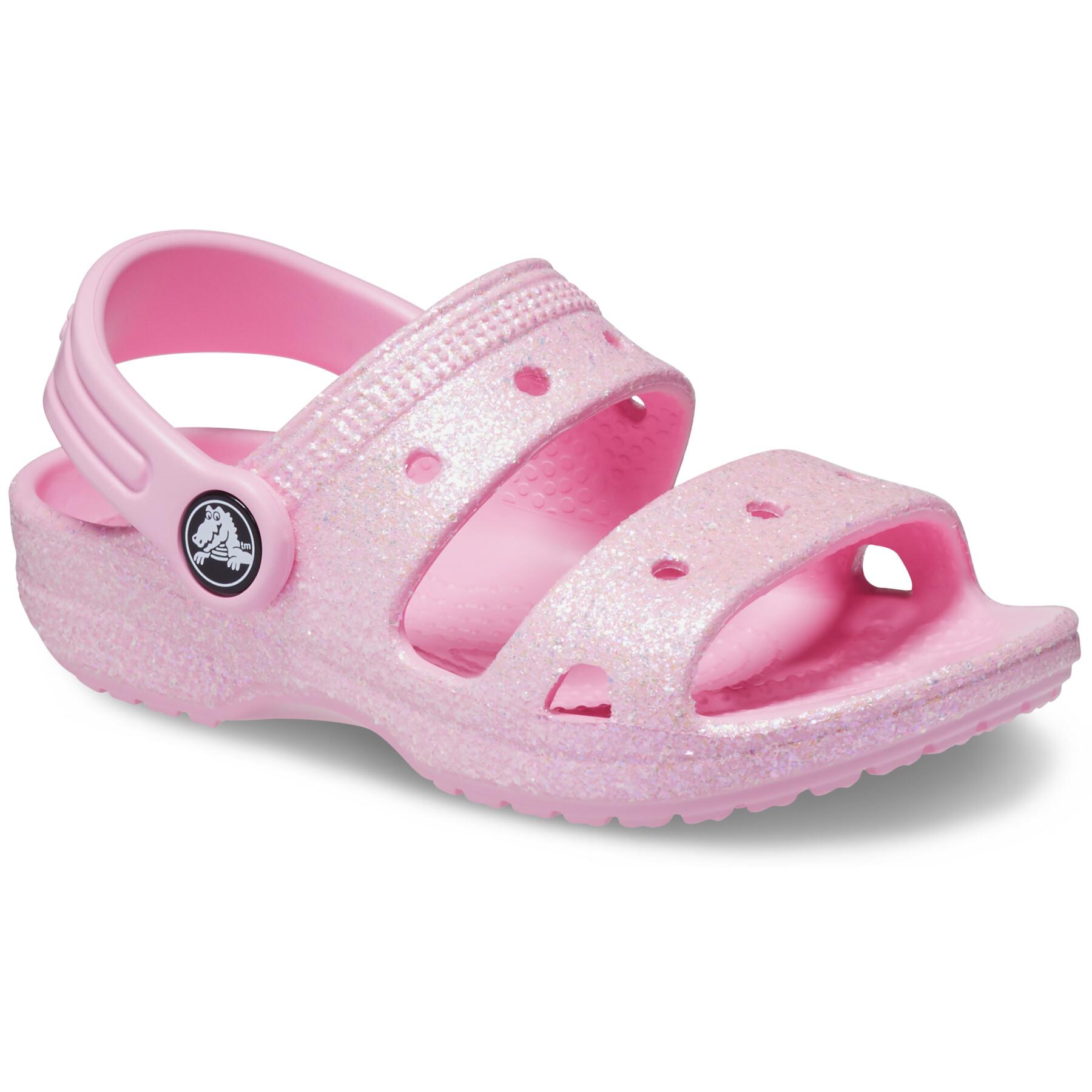 Sandalias para bebé Crocs Classics Glitter