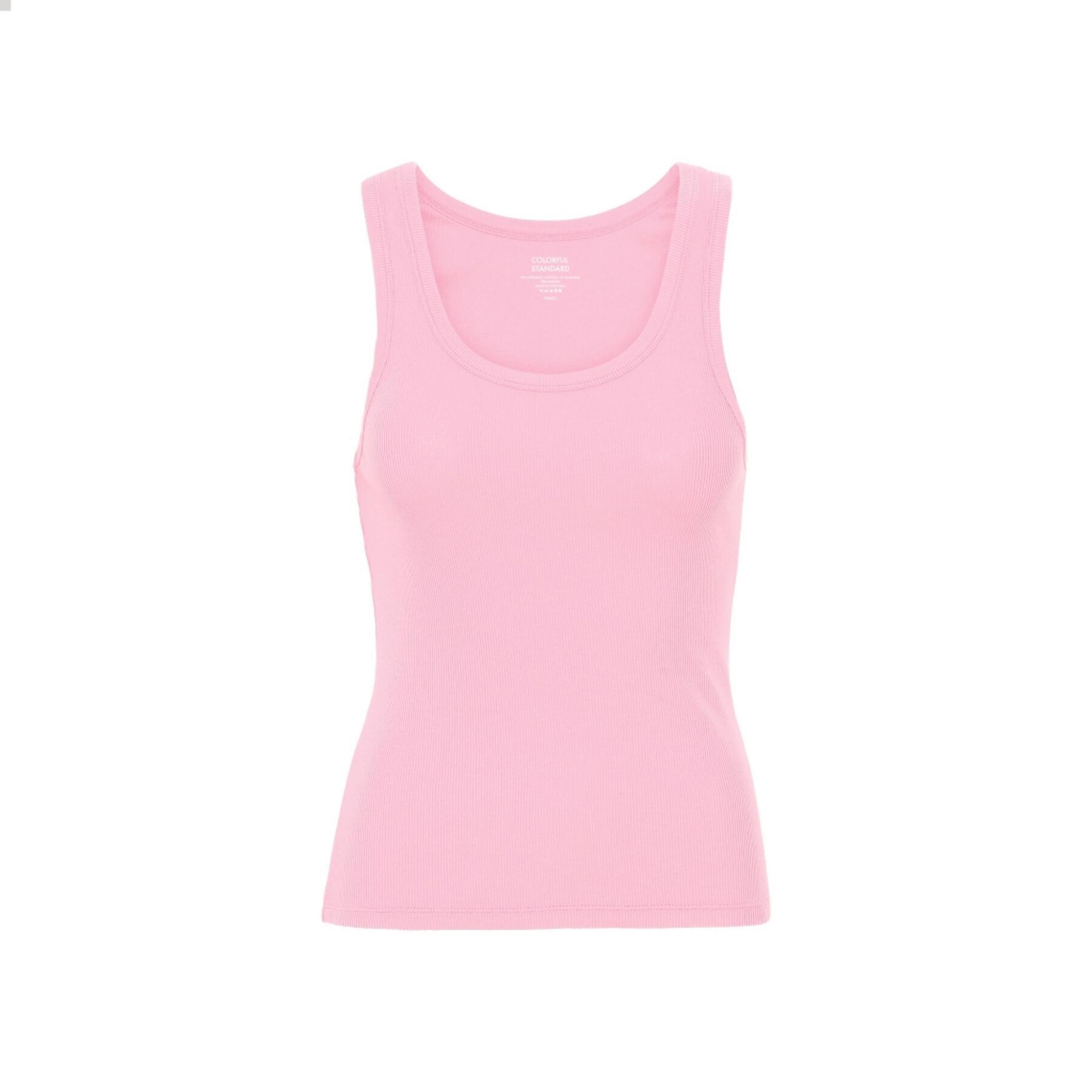 Camiseta de tirantes de mujer Colorful Standard Organic flamingo pink