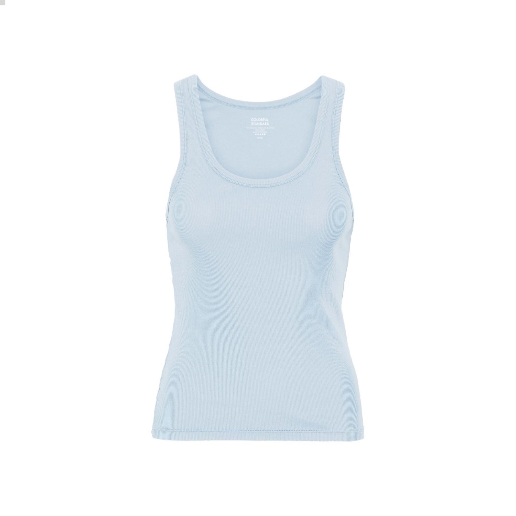 Camiseta de tirantes mujer Colorful Standard Organic powder blue