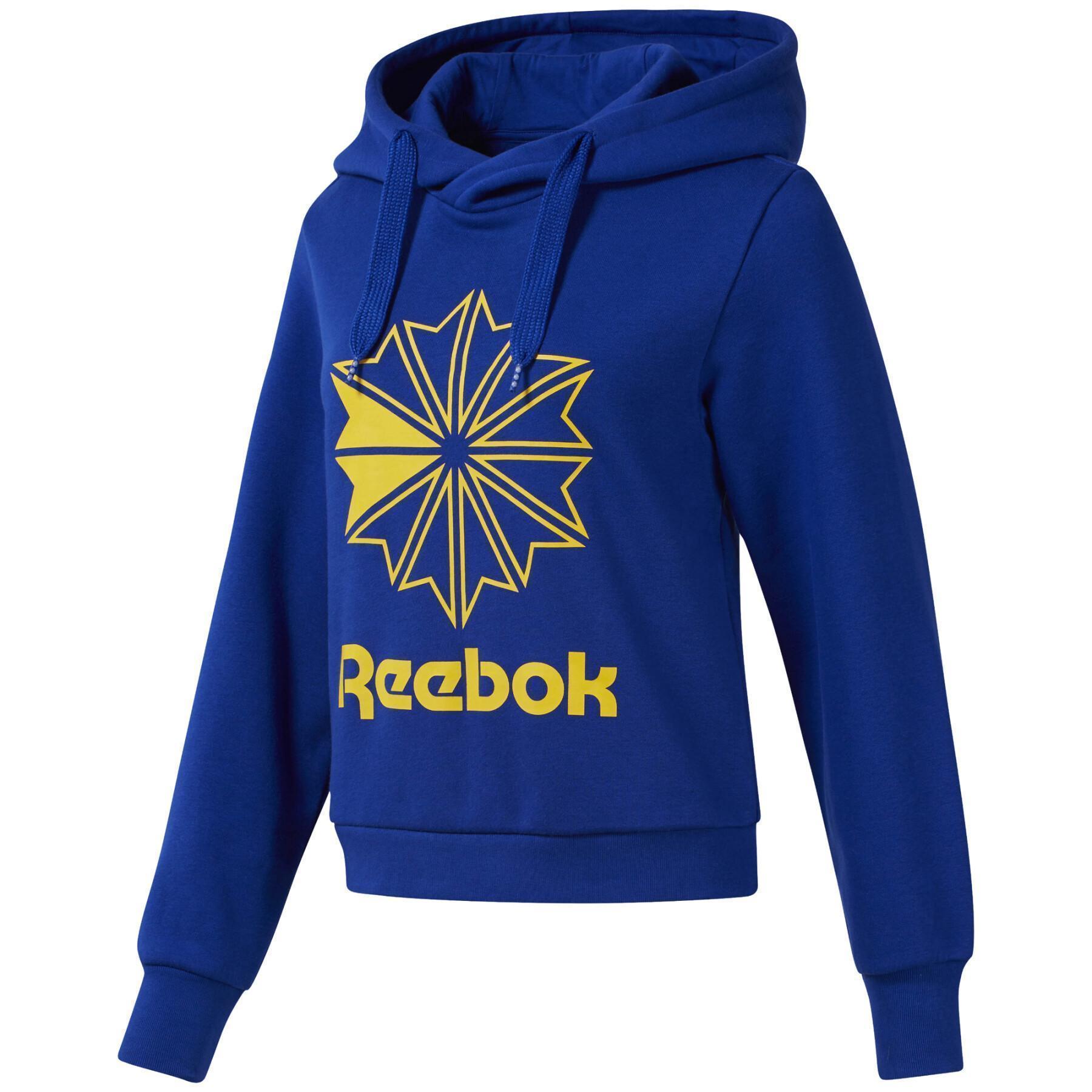 Sudadera con capucha para mujer Reebok Classics Big Logo