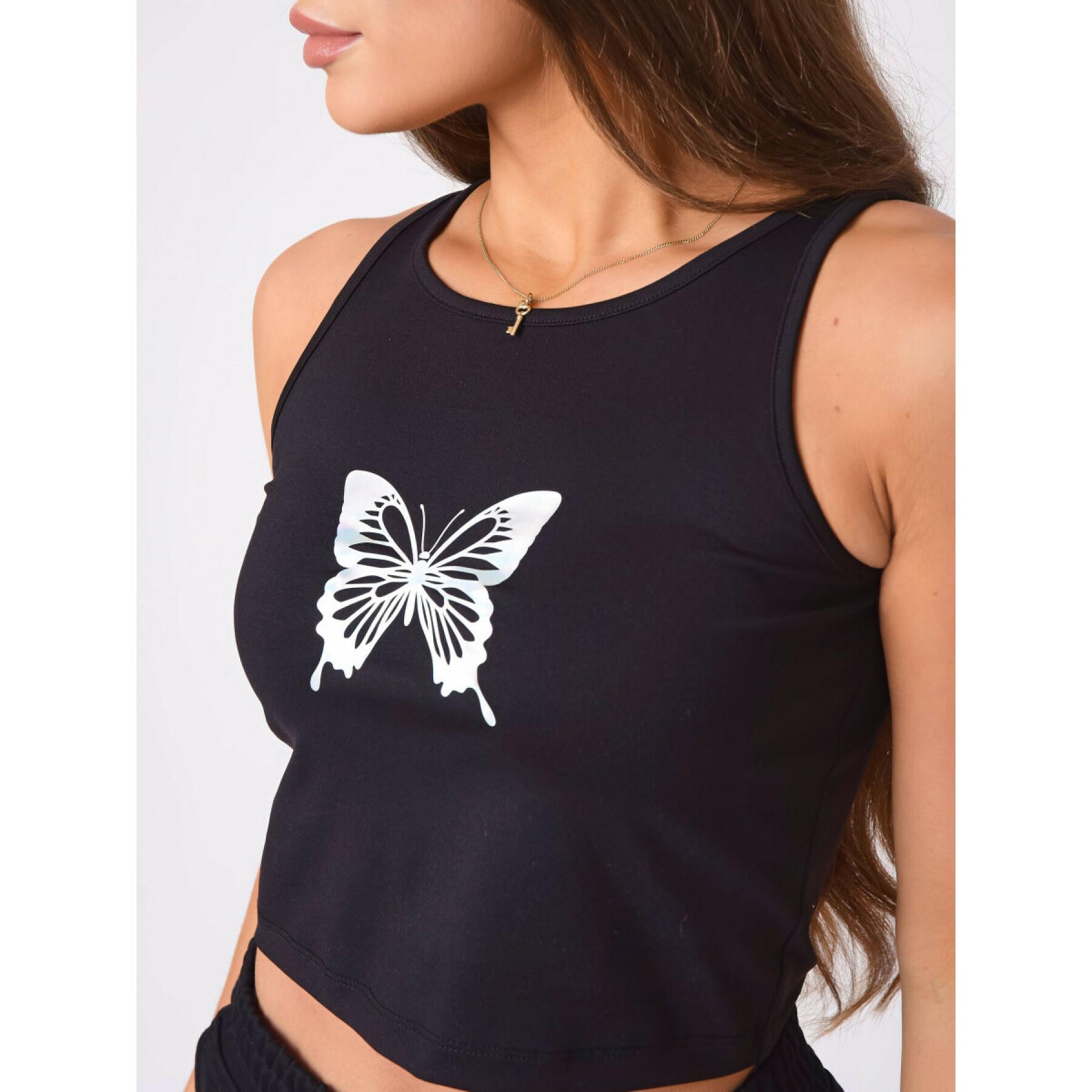 Camiseta de tirantes de mariposa para mujer Project X Paris