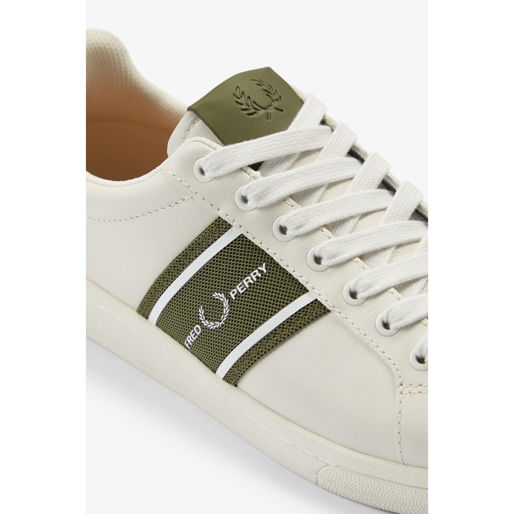 Formadores Fred Perry B721 Lea/Graphic Brand Mesh