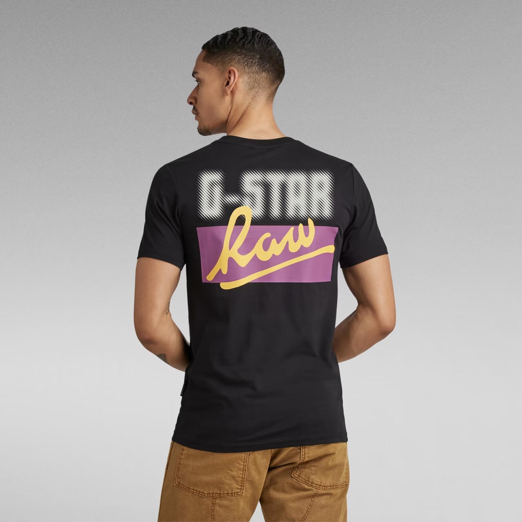 Camiseta slim fit de manga larga G-Star Back