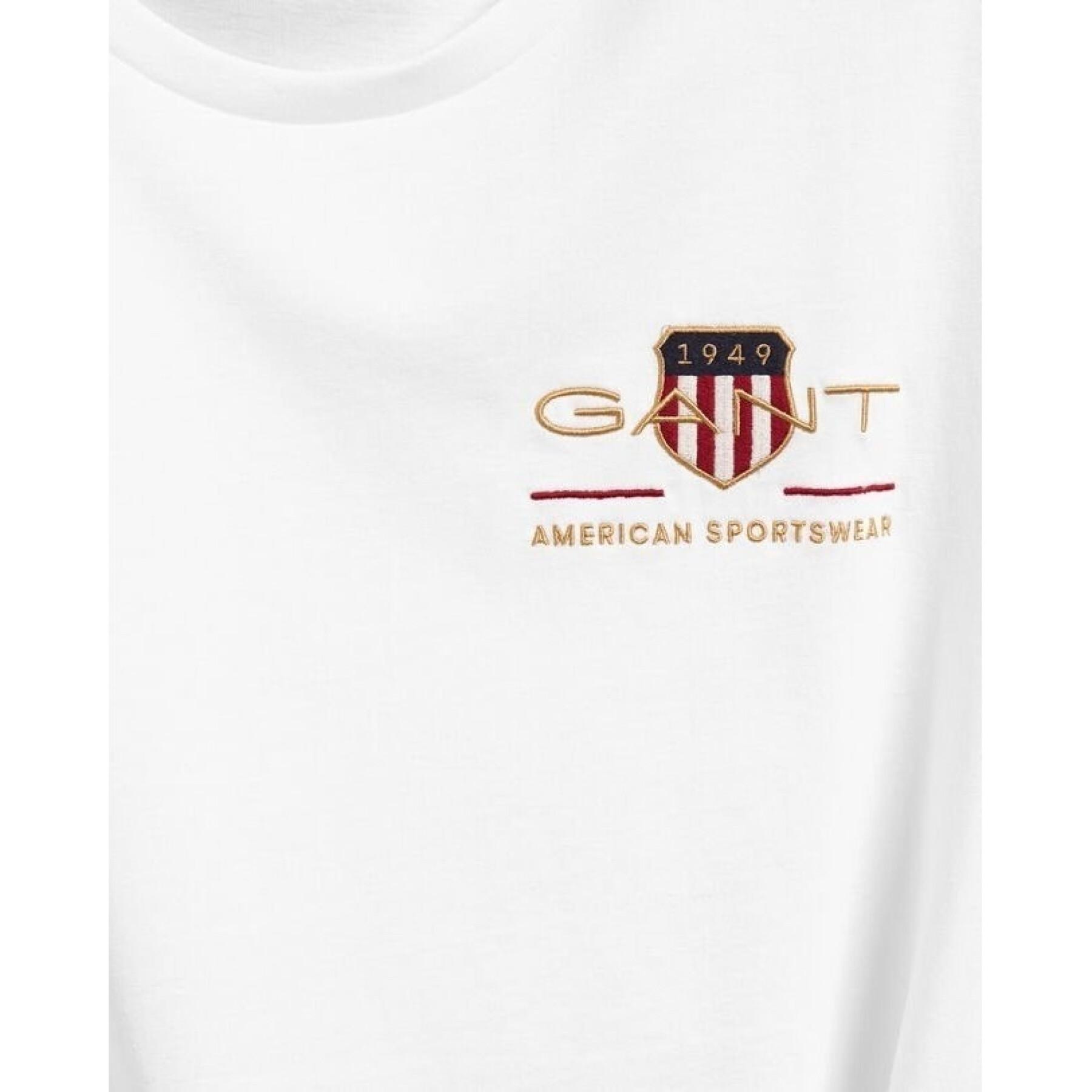Camiseta bordada Gant Archive Shield