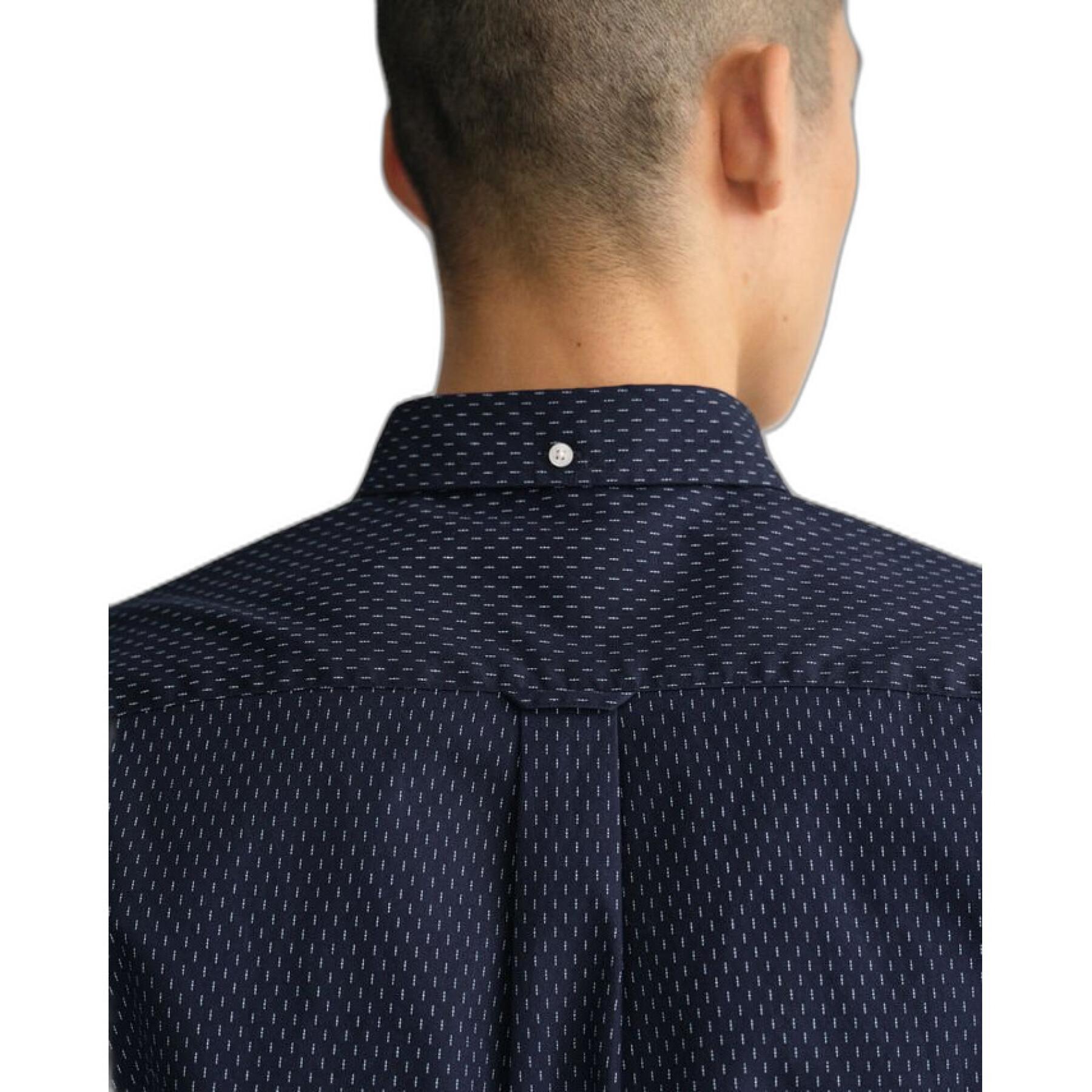 Camisa Gant Reg Micro Print Oxford