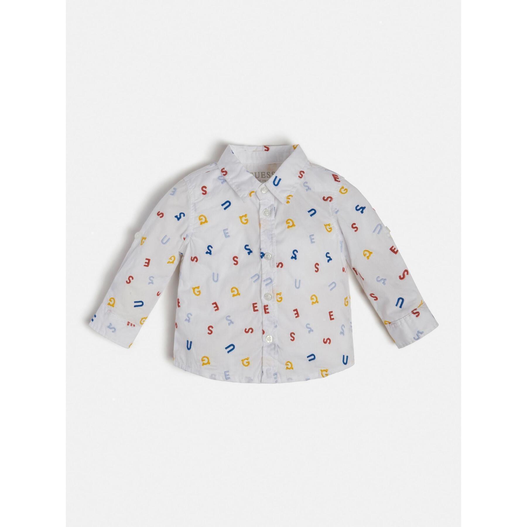 Camisa de algodón para niños Guess STR ADJ.