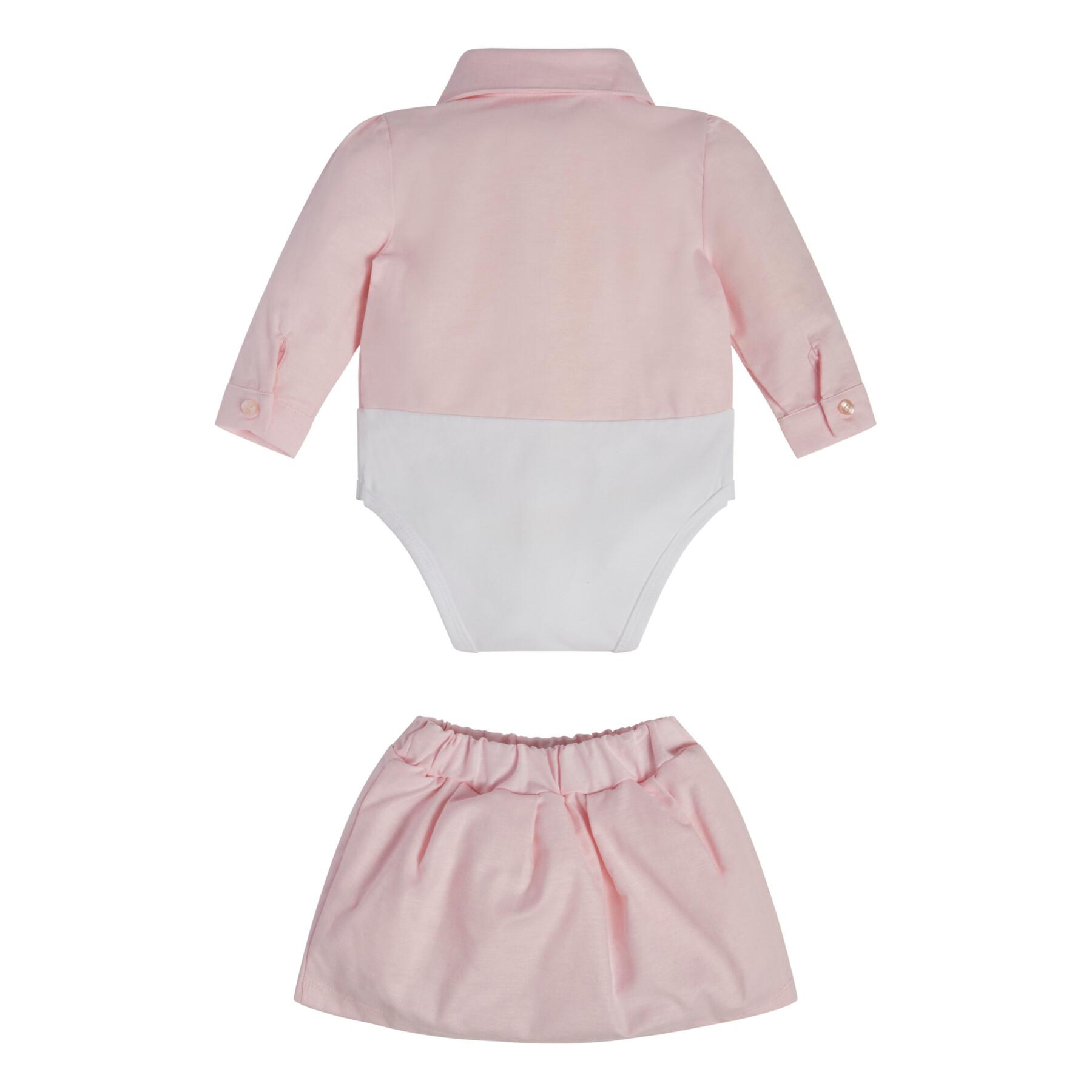 Conjunto camisa + minifalda bebé niña Guess Oxford