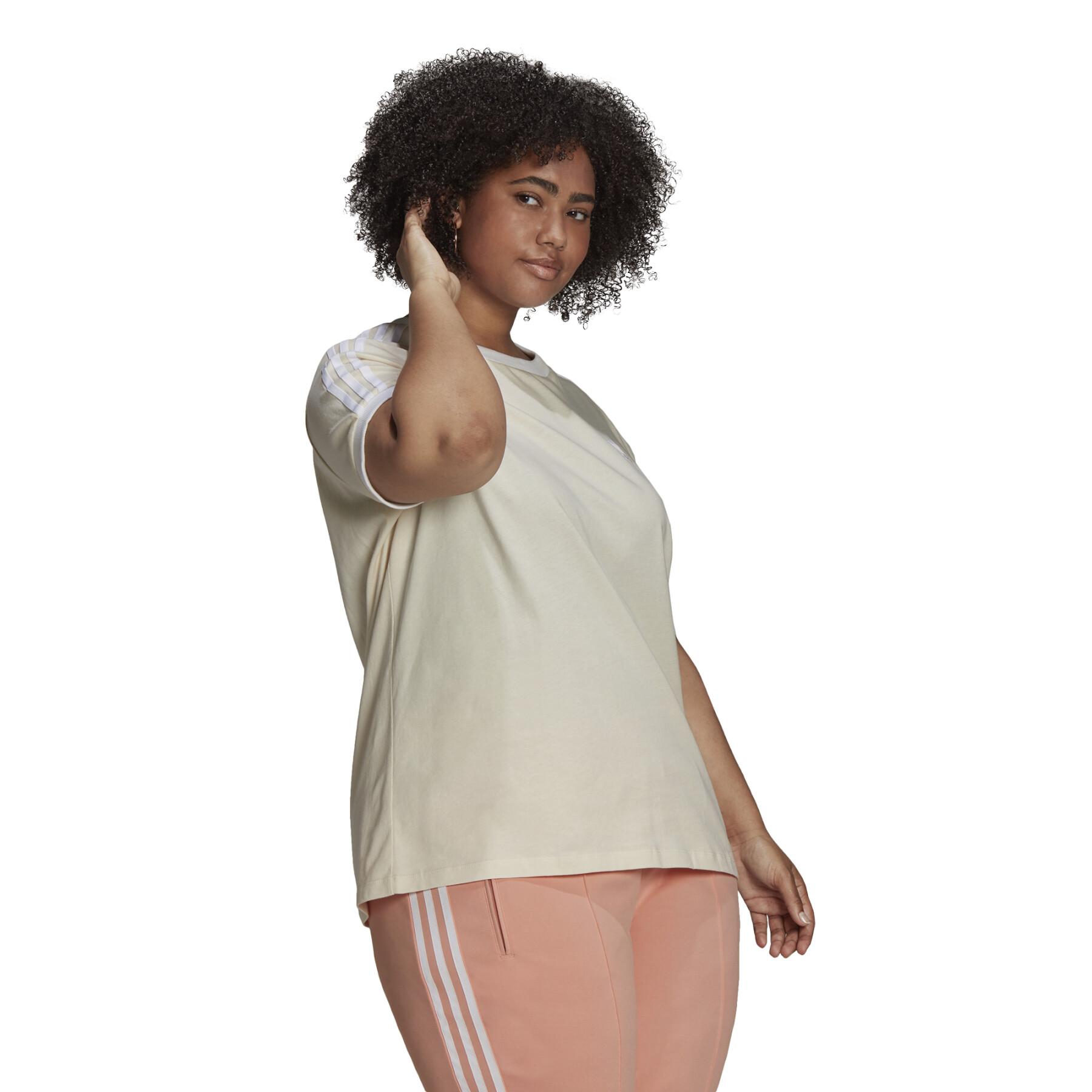Camiseta de mujer adidas Originals Adicolor s 3-Stripes (Grandes tailles)