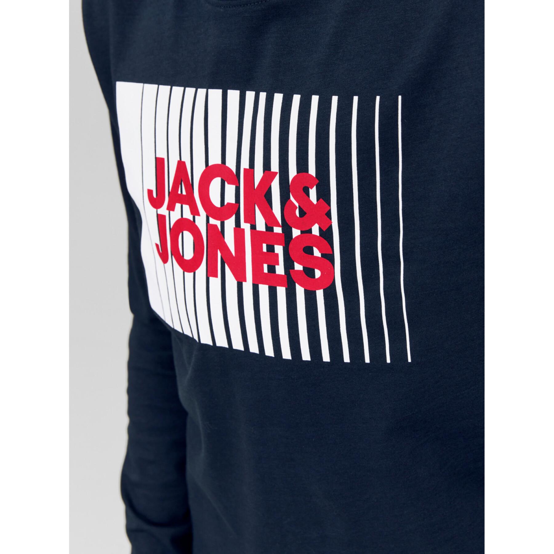 Camiseta infantil de manga larga y cuello redondo Jack & Jones Corp Logo Play