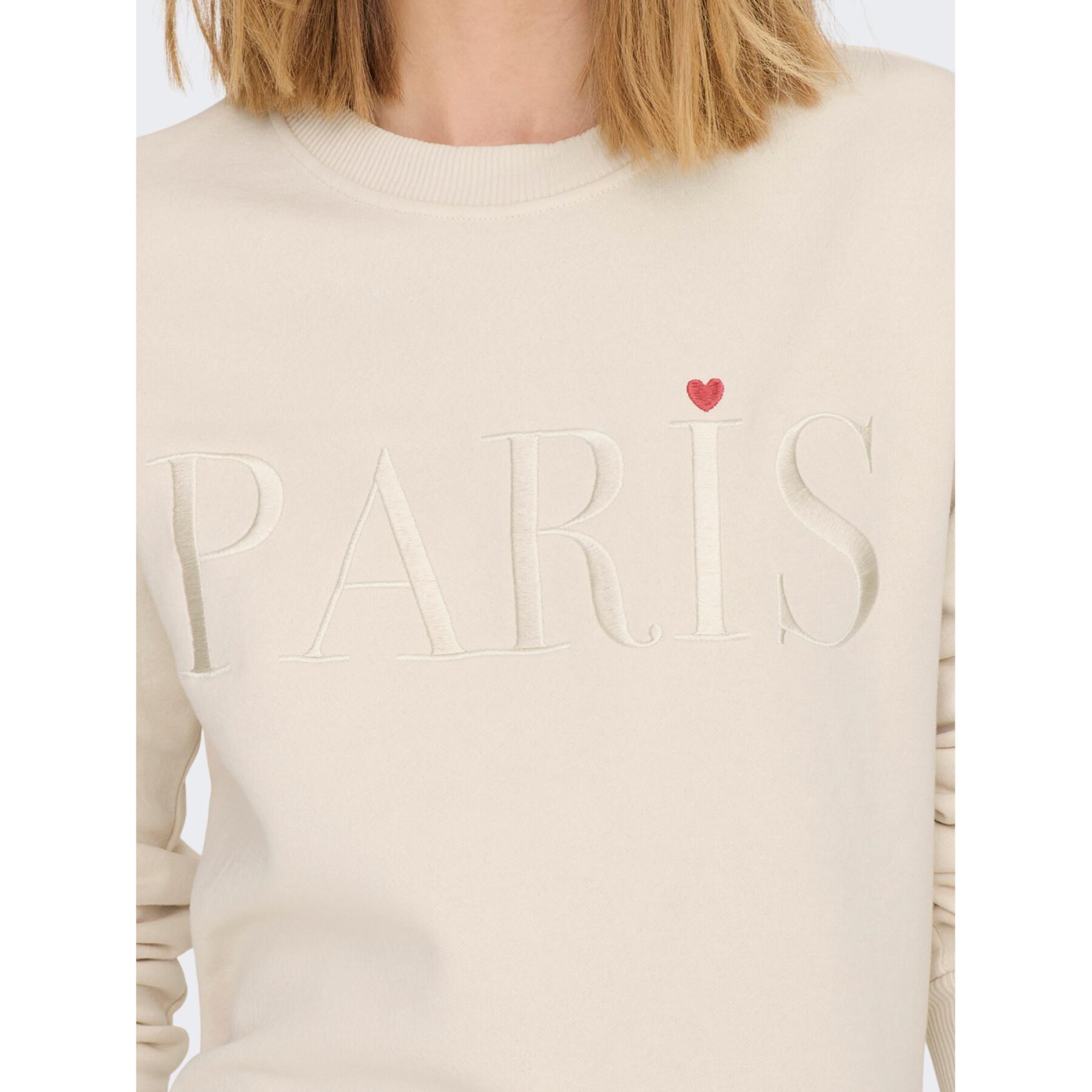 Sweatshirt bordado mujer JDY JRS Paris