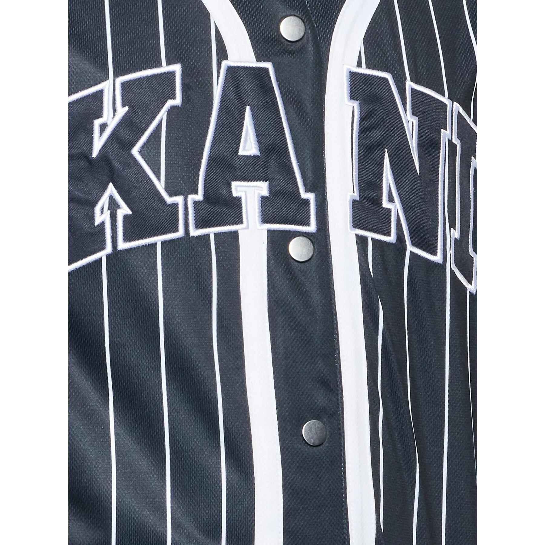 Camiseta Karl Kani Serif Pinstripe Baseball