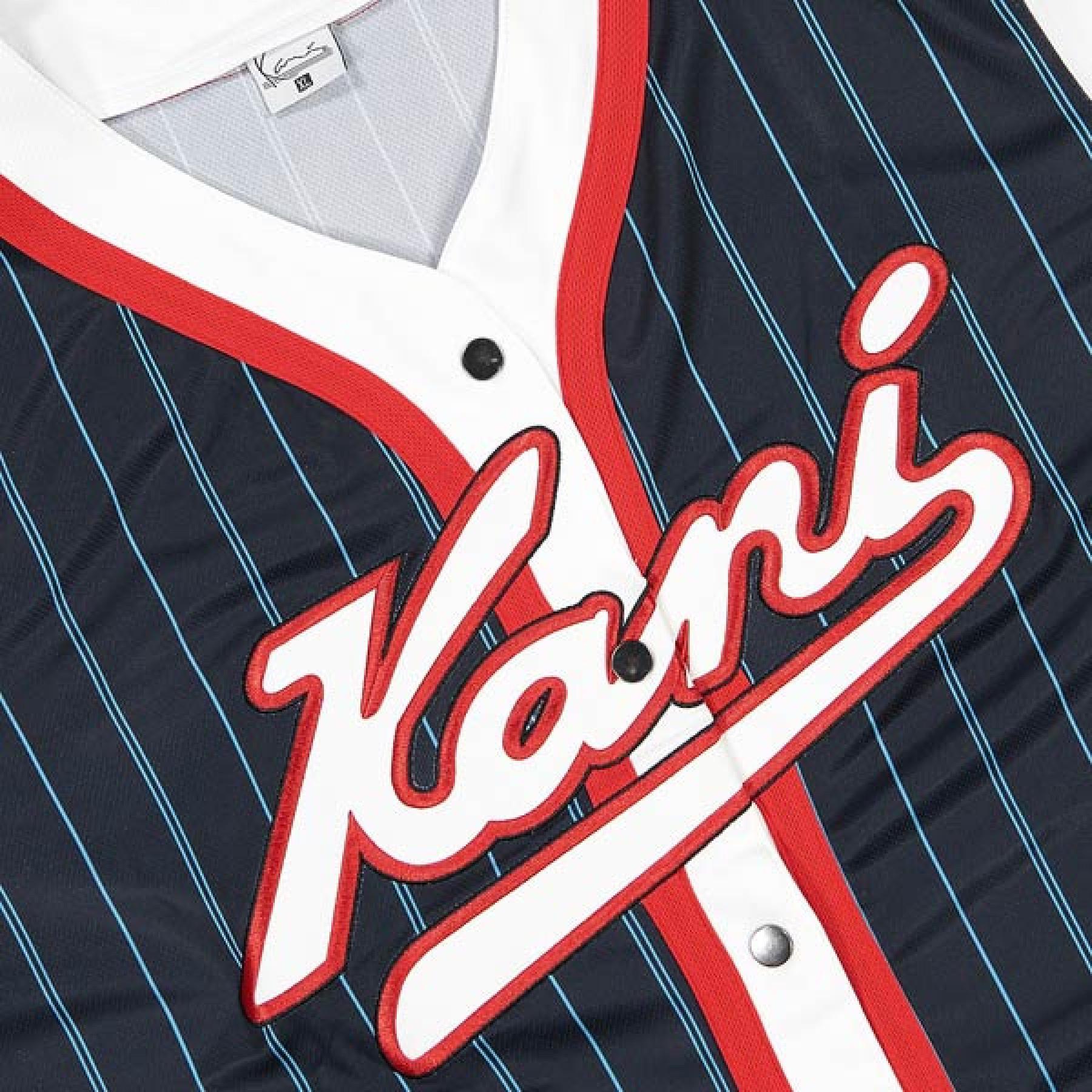 Camiseta Karl Kani Varsity Block Pinstripe Béisbol