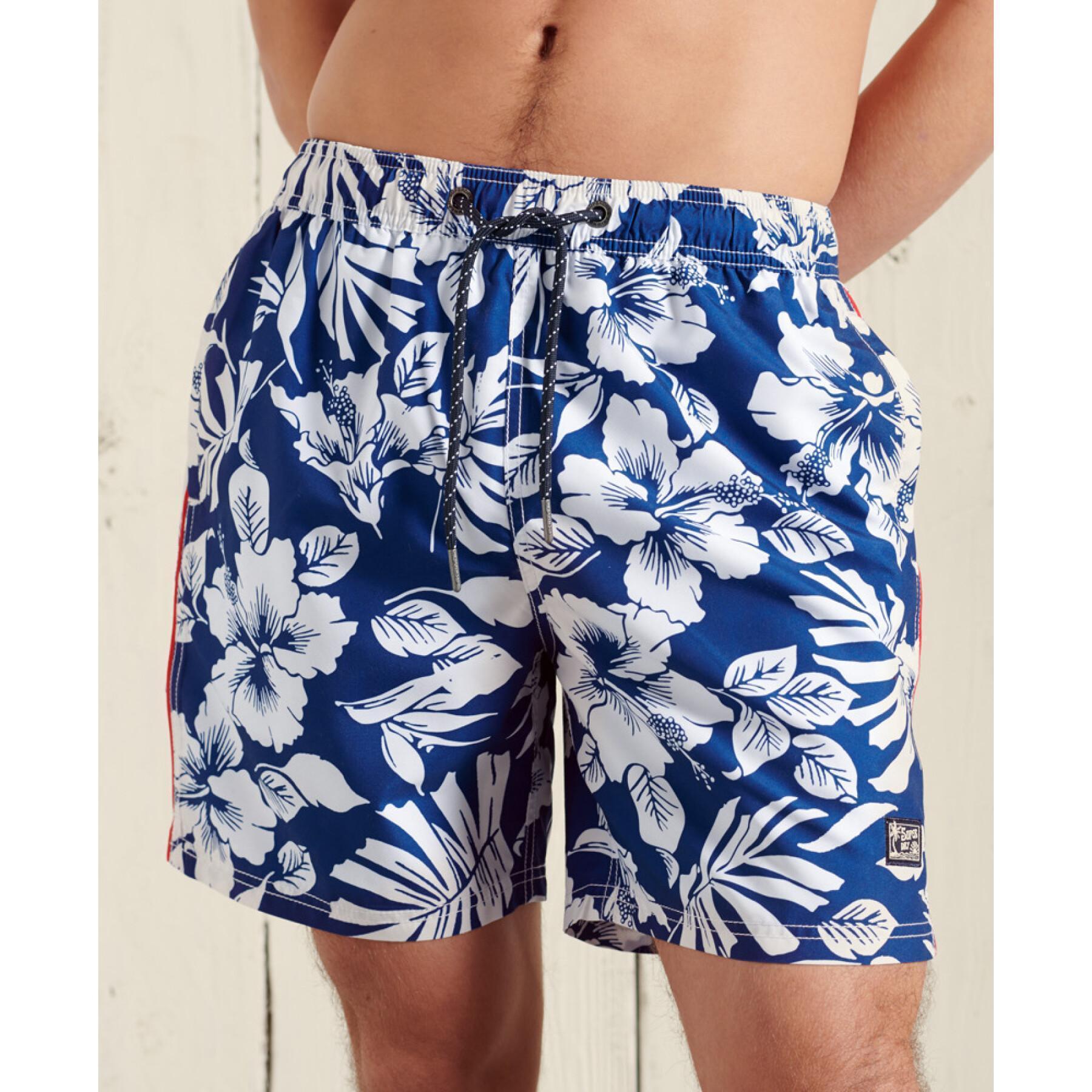 Pantalones cortos de baño hawaianos Superdry Campus