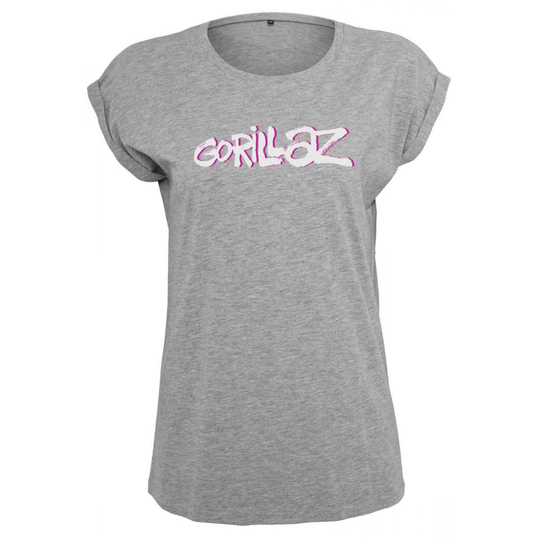 Camiseta mujer Urban Classic gorillaz logo