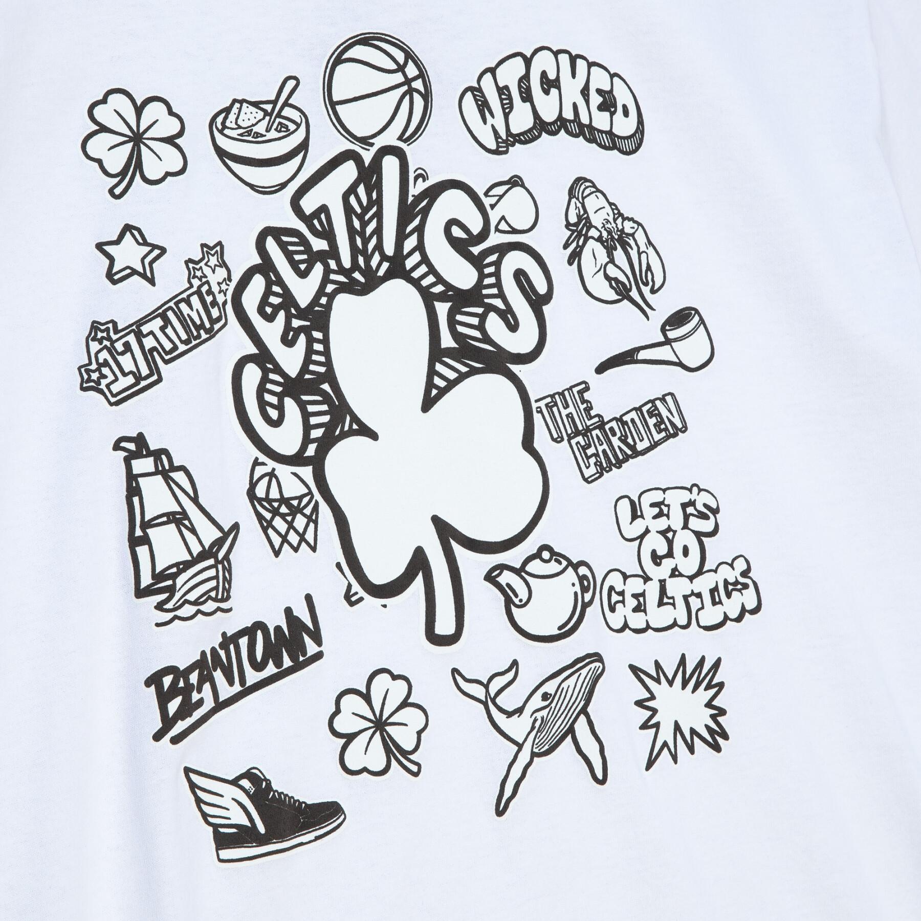 Camiseta Boston Celtics NBA Doodle