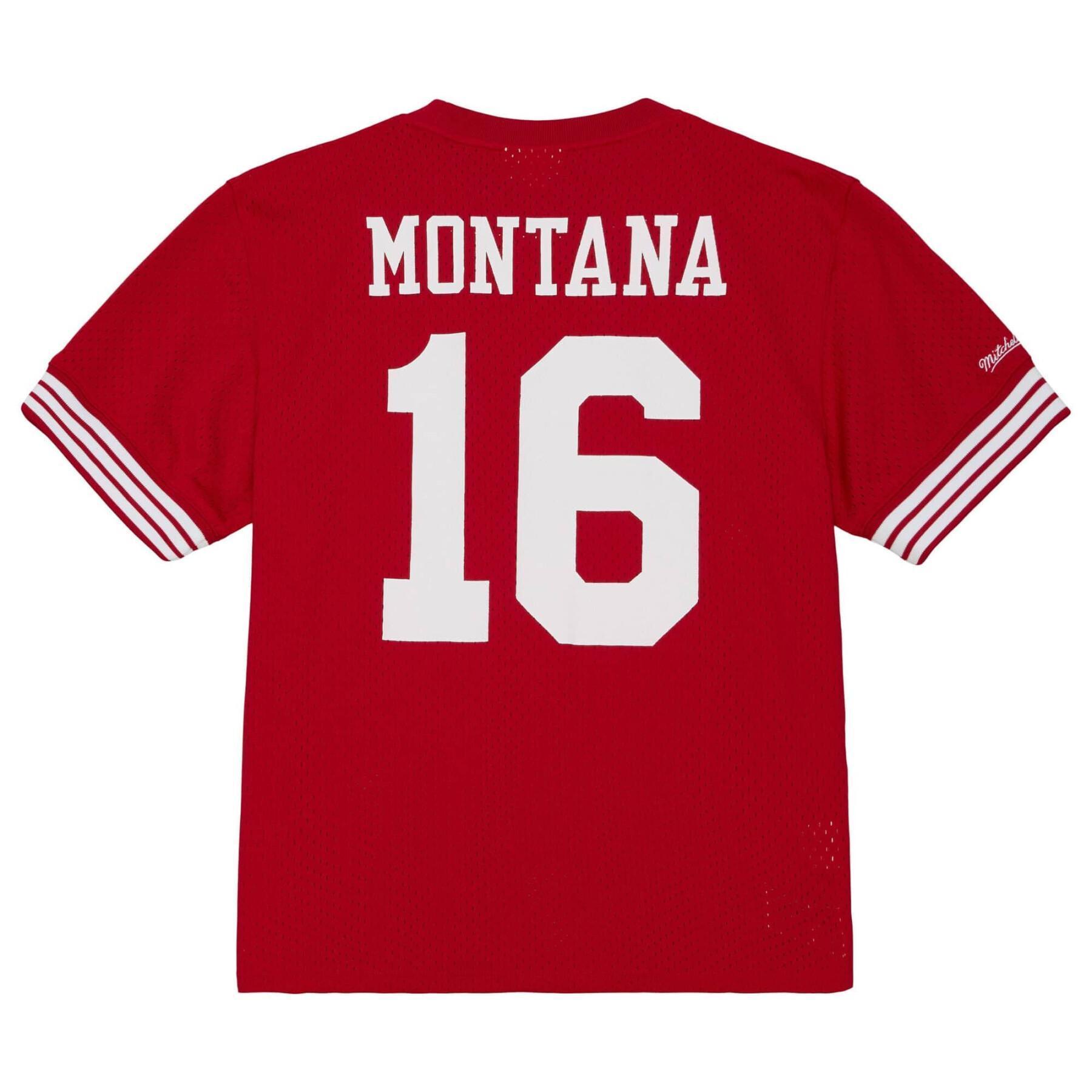 Jersey de cuello redondo San Francisco 49ers NFL N&N 1990 Joe Montana