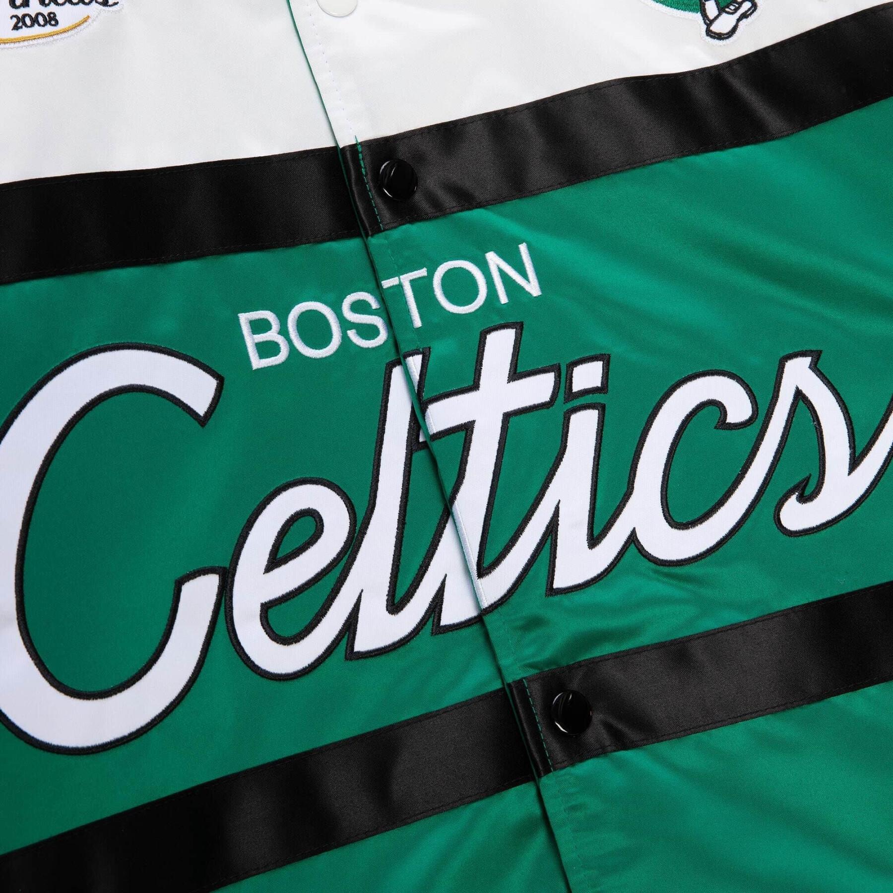 Chaqueta satinada grueso Boston Celtics Special Script