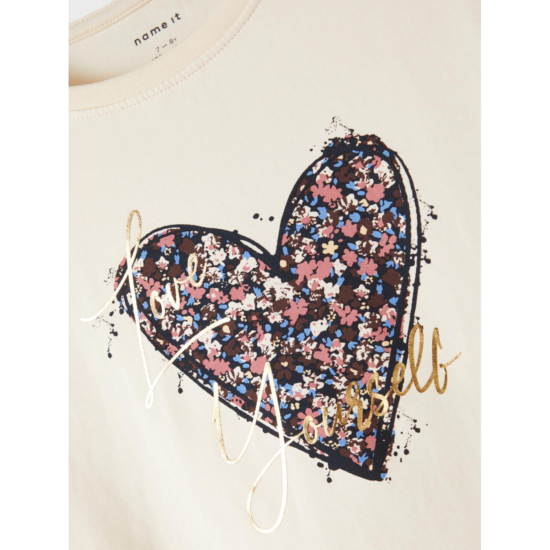 Camiseta de manga larga para niña Name it Heart