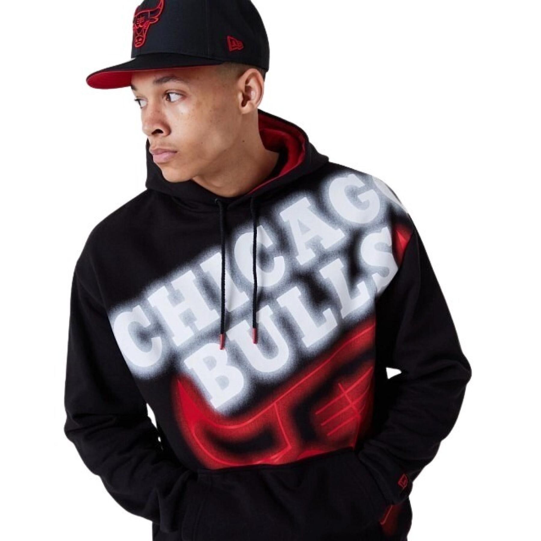 Sweatshirt con capucha Chicago Bulls Enlrgd Neon