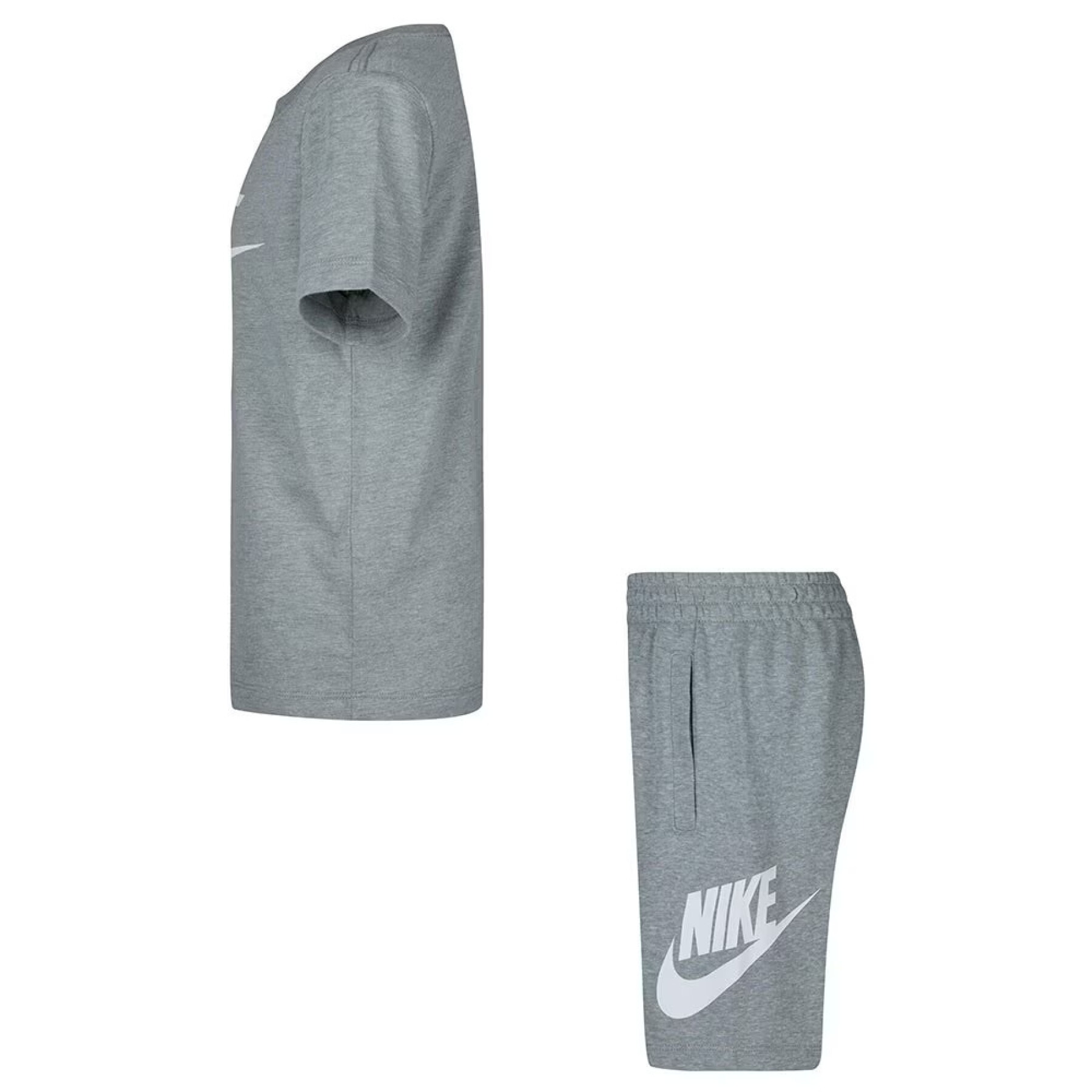 Conjunto de camiseta y pantalón corto infantil Nike Club