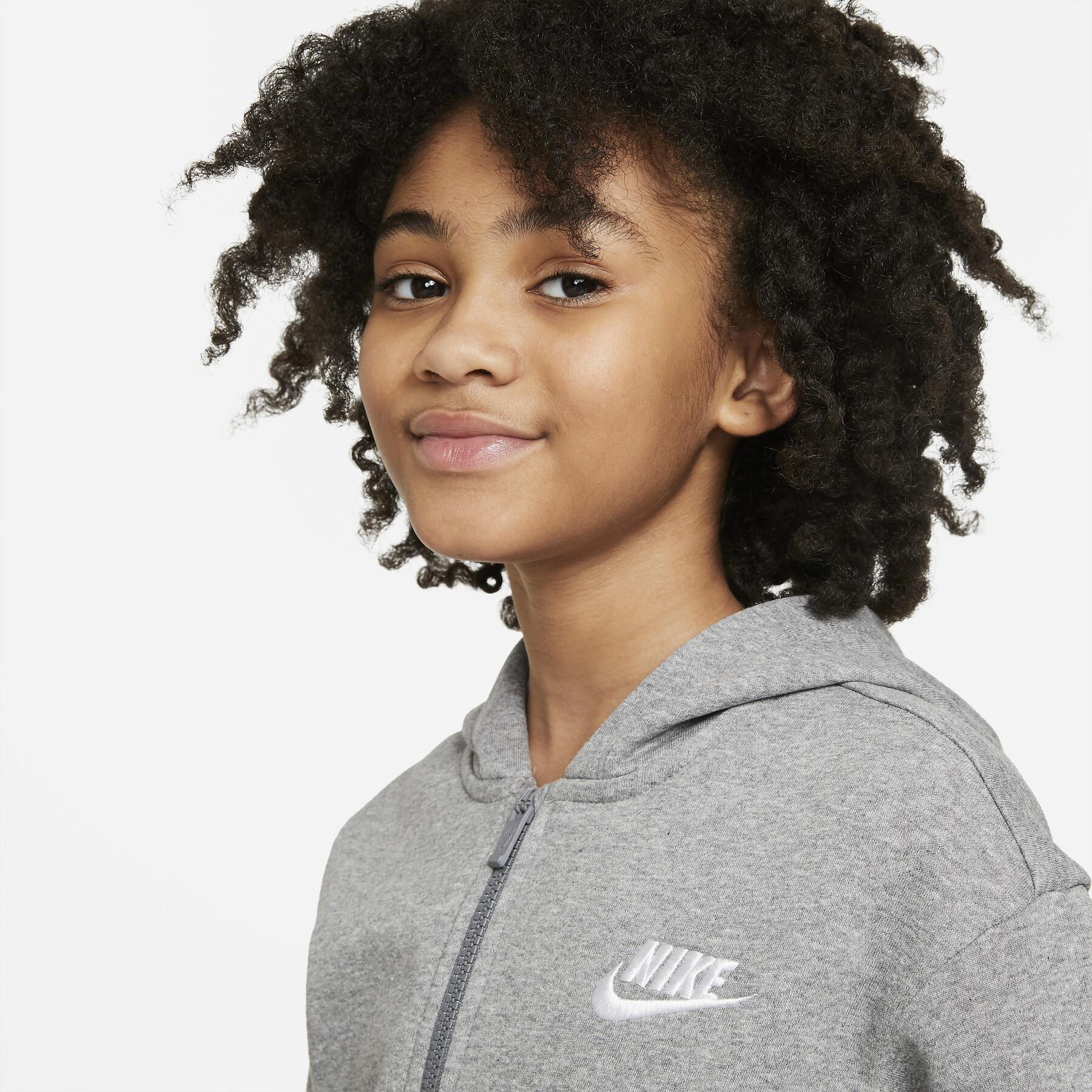 Sudadera polar con capucha para niña Nike Club