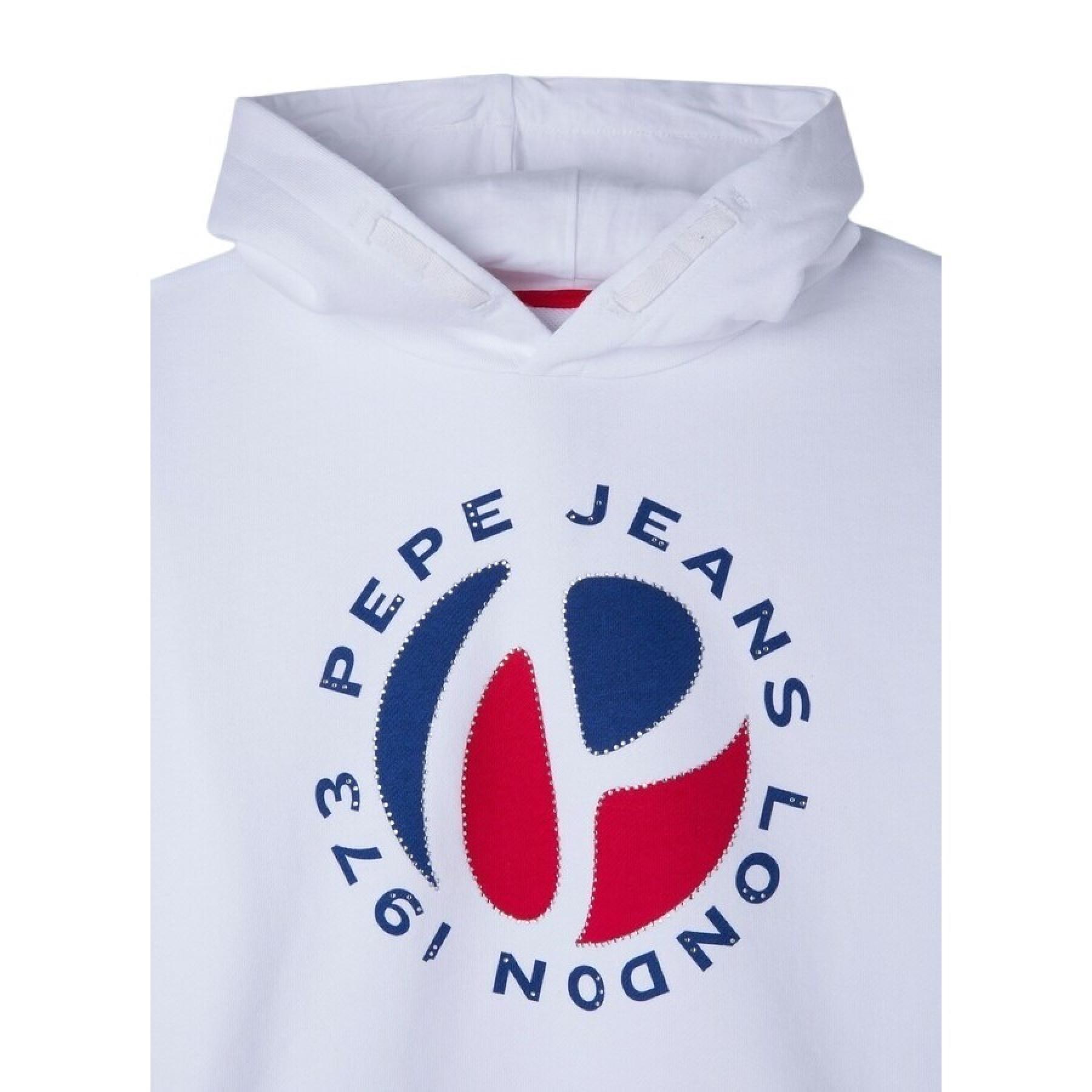 Sudadera con capucha para chicas Pepe Jeans Garnet