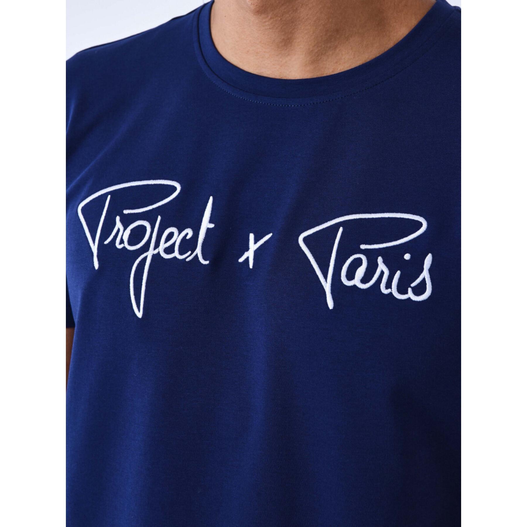 Camiseta con logotipo bordado Project X Paris Basic