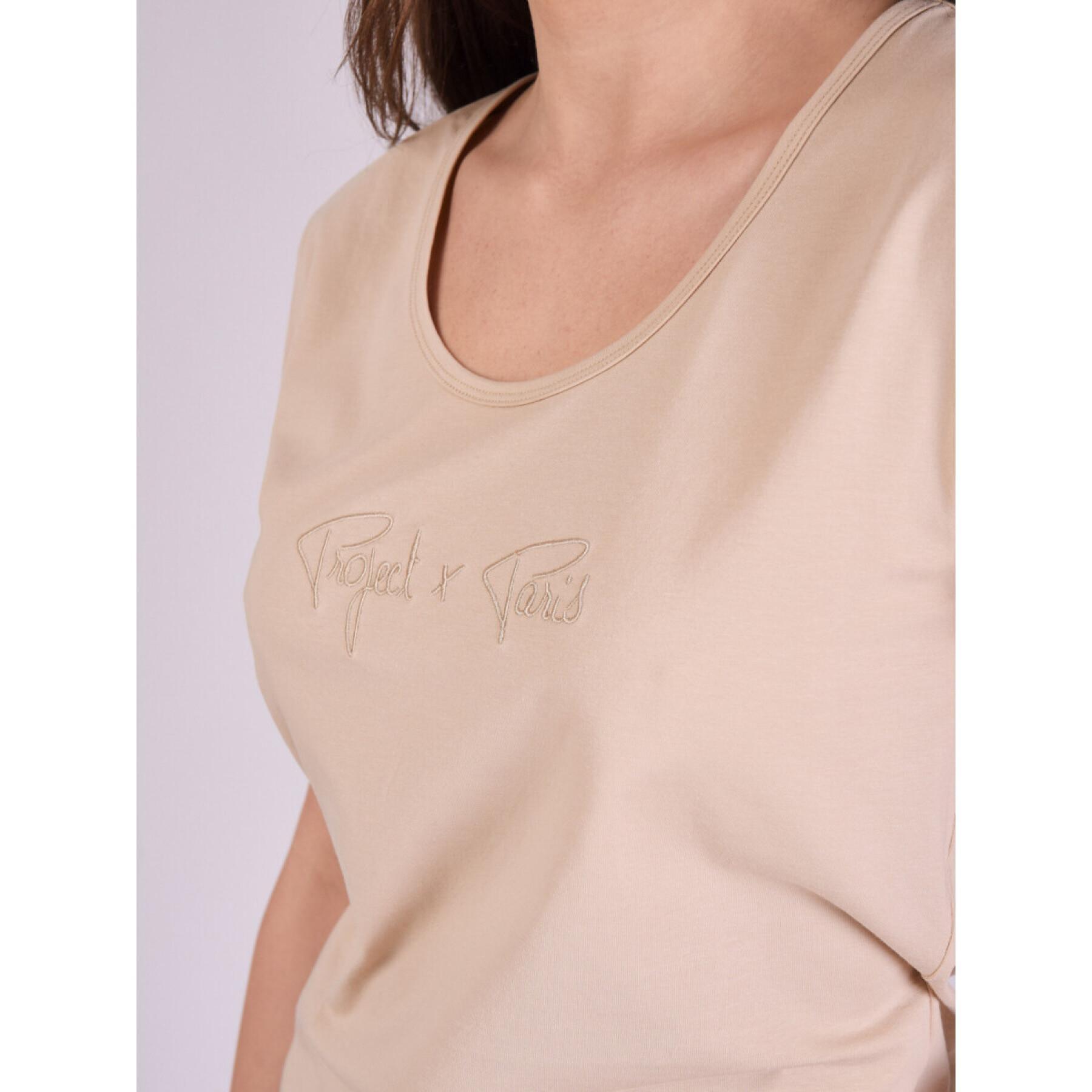 Camiseta bordada con logotipo para mujer Project X Paris Basic